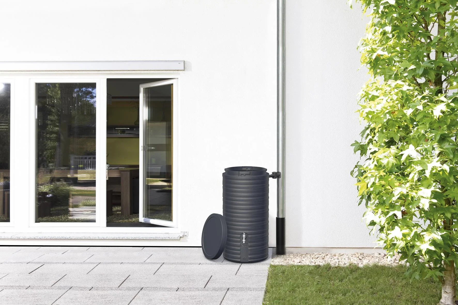 Regenspeicher / Regentonne NORDIC 300 L, graphite grey - 3