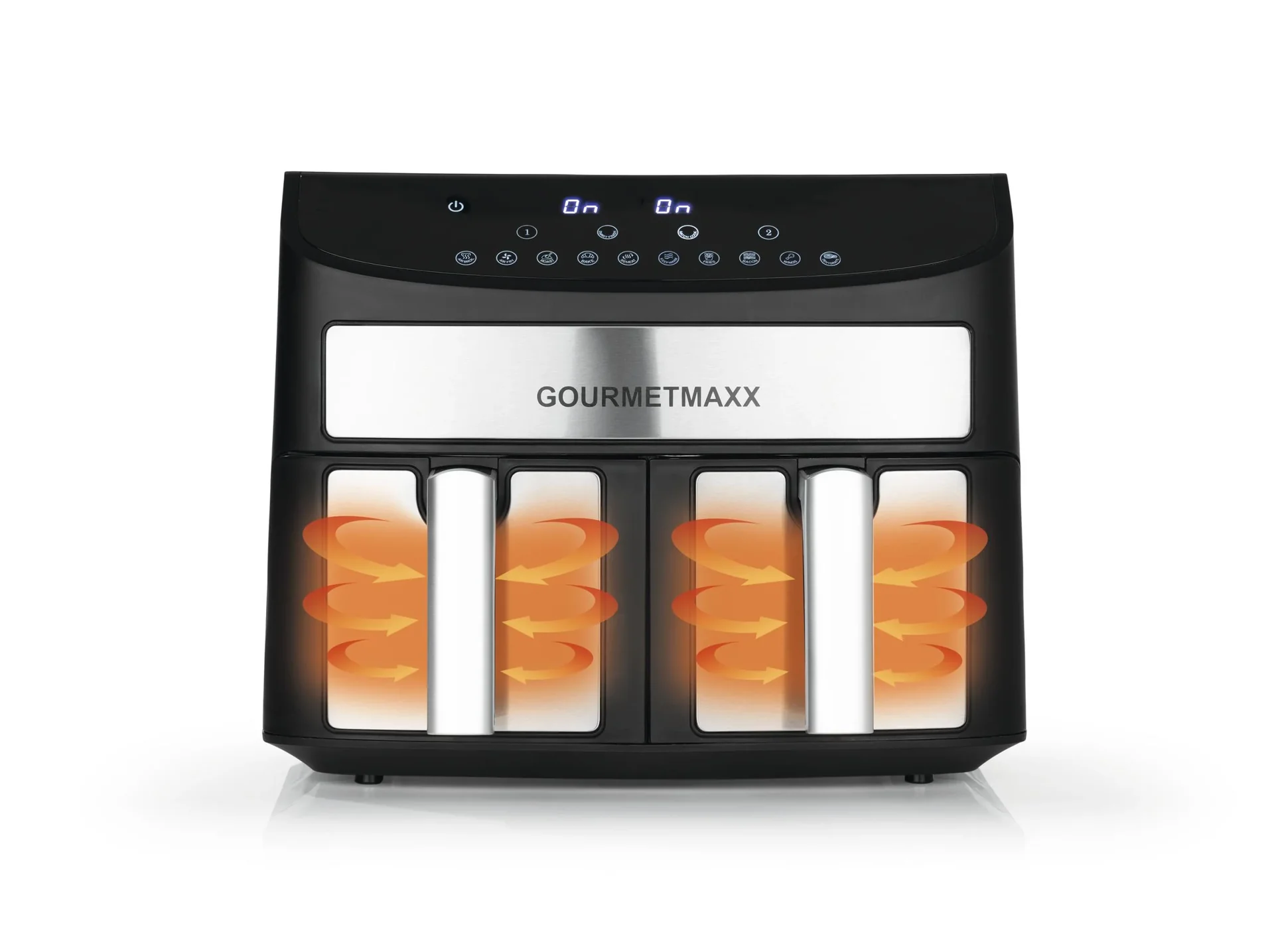 Heißluftfritteuse Doppelkammer 7 l, 2400 W - 5