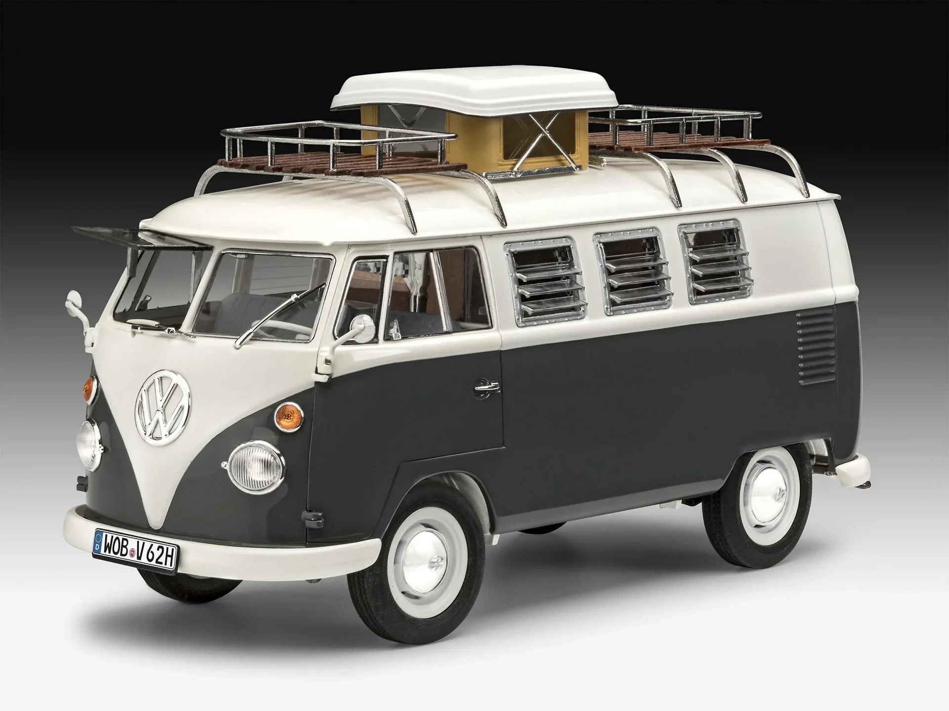 Modellbausatz VW T1 Camper im Maßstab 1/24 - 189 Teile - 0