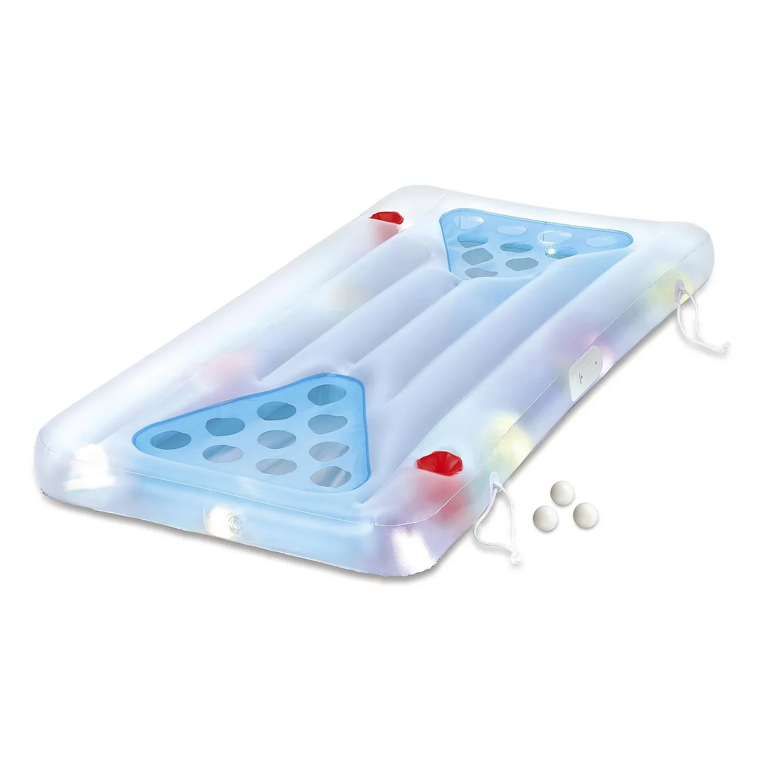 Bierpong Bierpong Spiel Set mit Bällen 160x84x19 cm Blau - 2