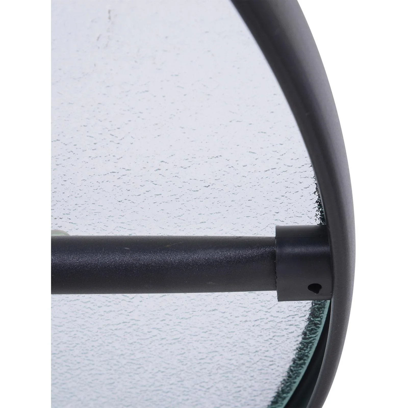 Gartentisch Garten Beistelltisch Gartenmöbel Balkontisch mit Schirmloch Schwarz Ø80 x 72 cm - 2