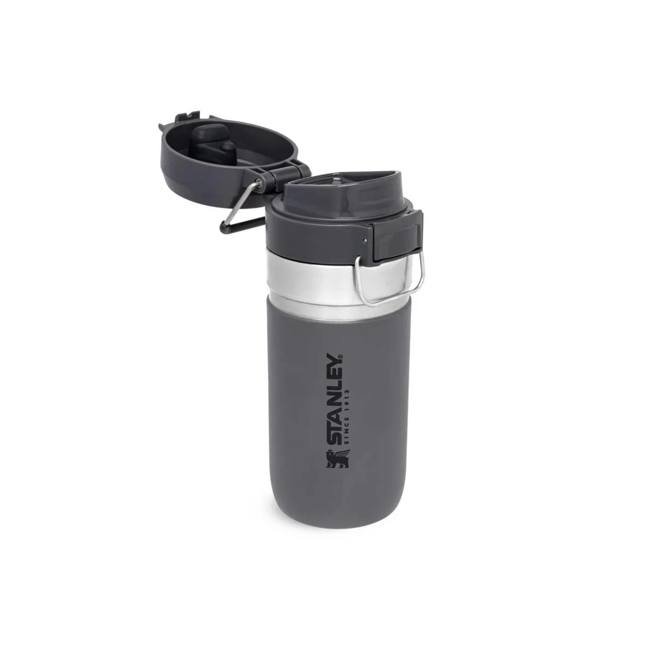 Quick Flip Water Bottle 0,47 l, Charcoal, Vakuumisolierung, Sicherheitsverschluss - 2