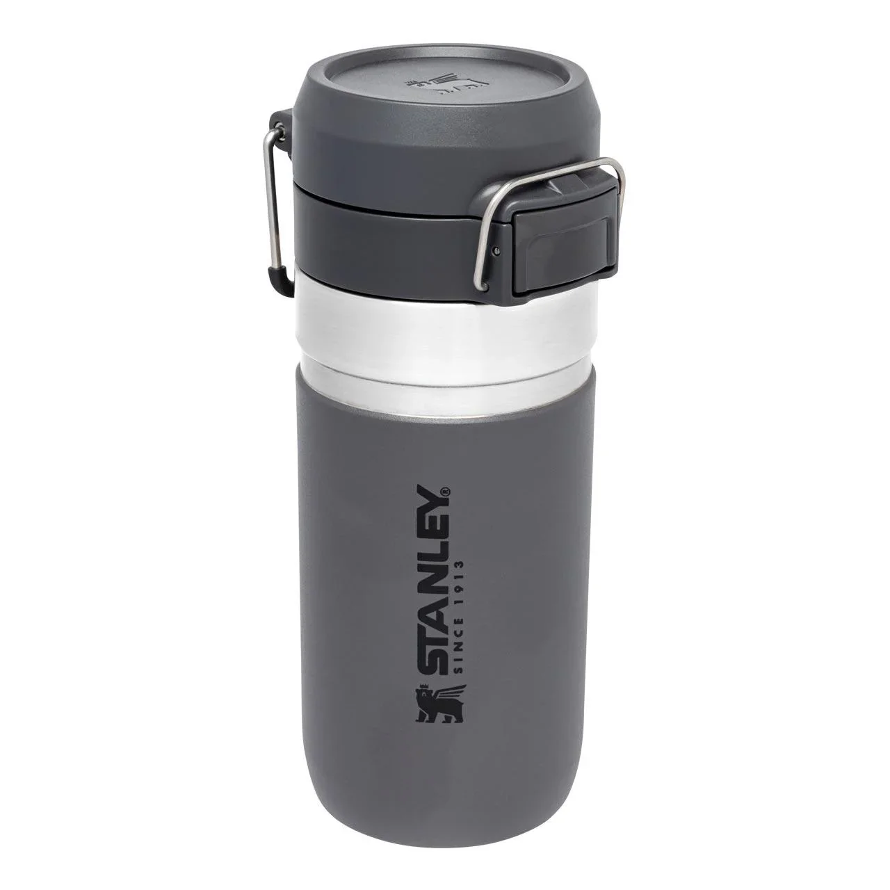 Quick Flip Water Bottle 0,47 l, Charcoal, Vakuumisolierung, Sicherheitsverschluss - 6