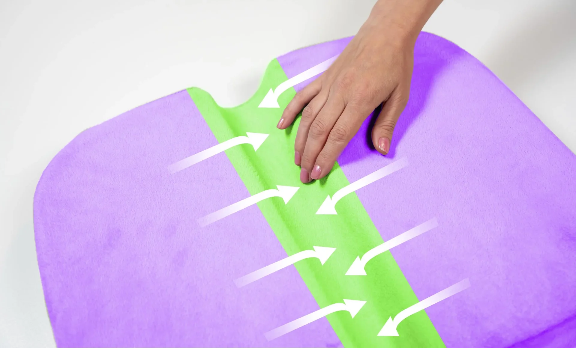 Sitzkissen "Wellprime Pain Free Cushion", Memory-Schaum, Grau - 1