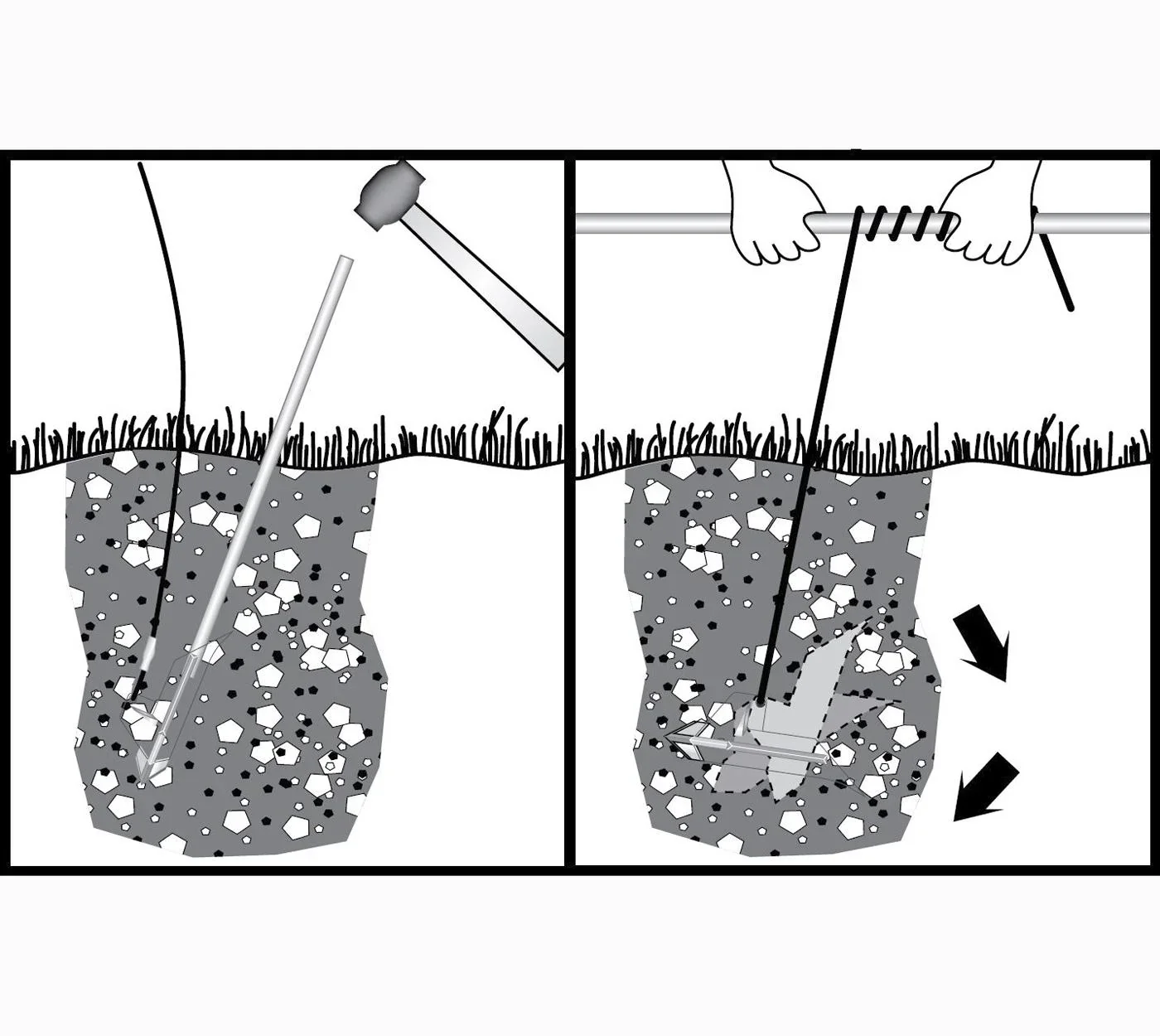 Erdanker 107 cm, 4 Stück - 0