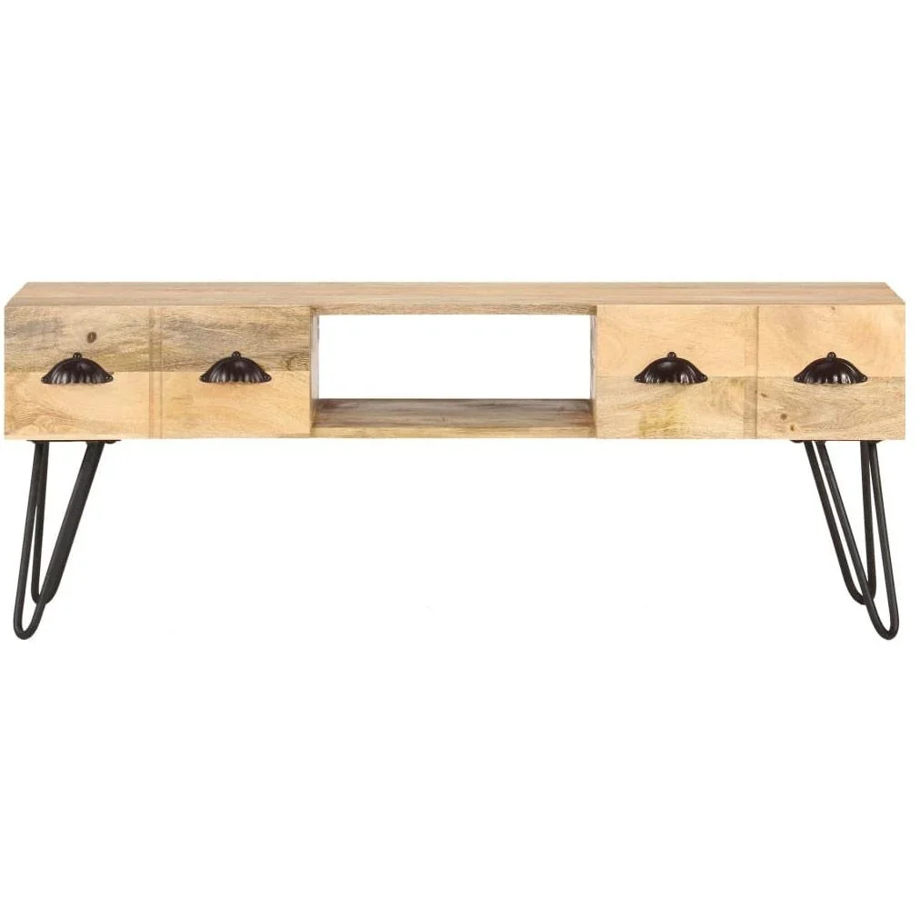 TV-Schrank 120x35x45 cm Mango-Massivholz - 2