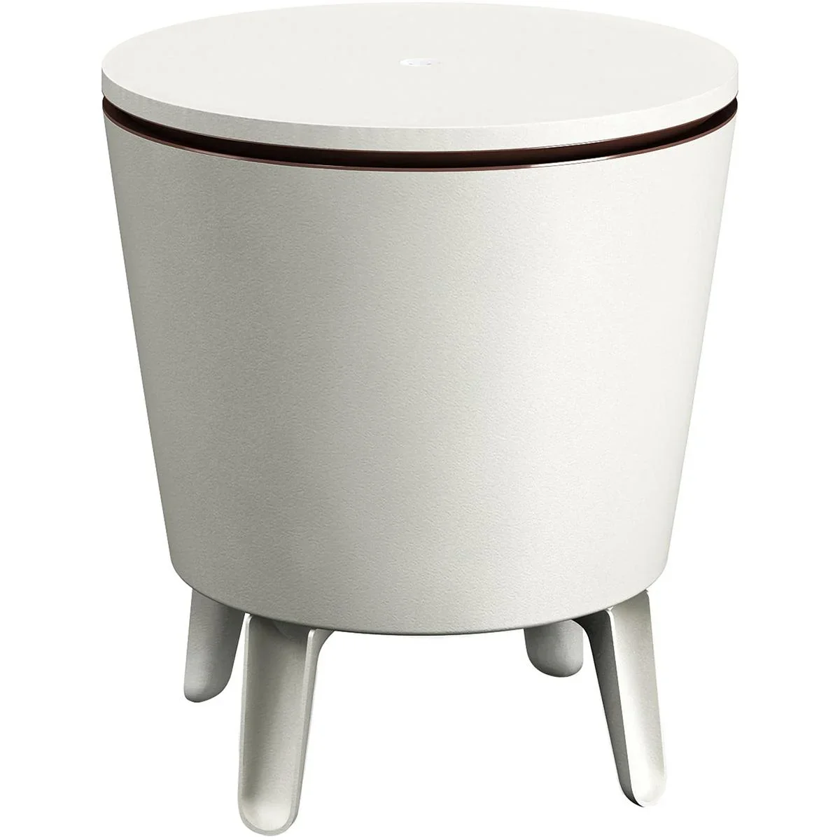 Getränkekühler - Weiß/Braun - Ø50 cm - 30L - 1