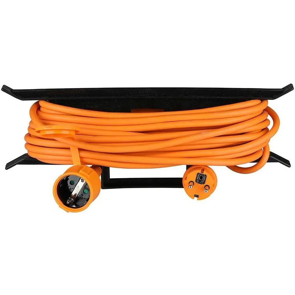 VT-3002-15 Verlängerungskabel mit Schutzhülle - 15 Meter - orange - 1