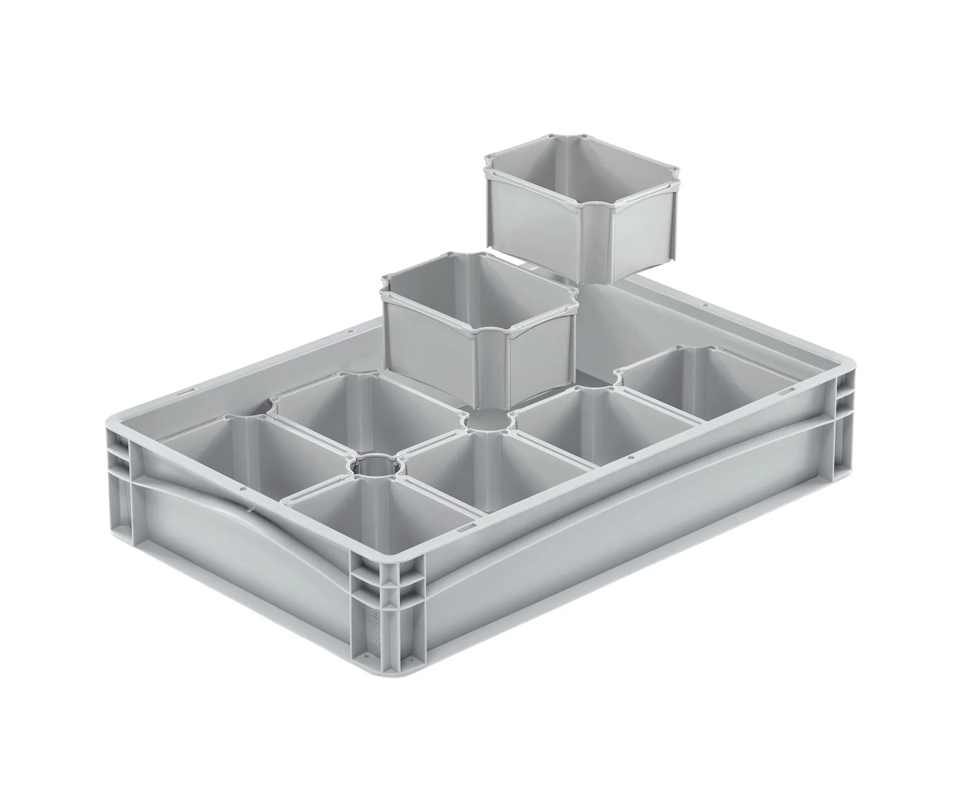 Eurobox Einsatzkasten grau 1/8 - 0