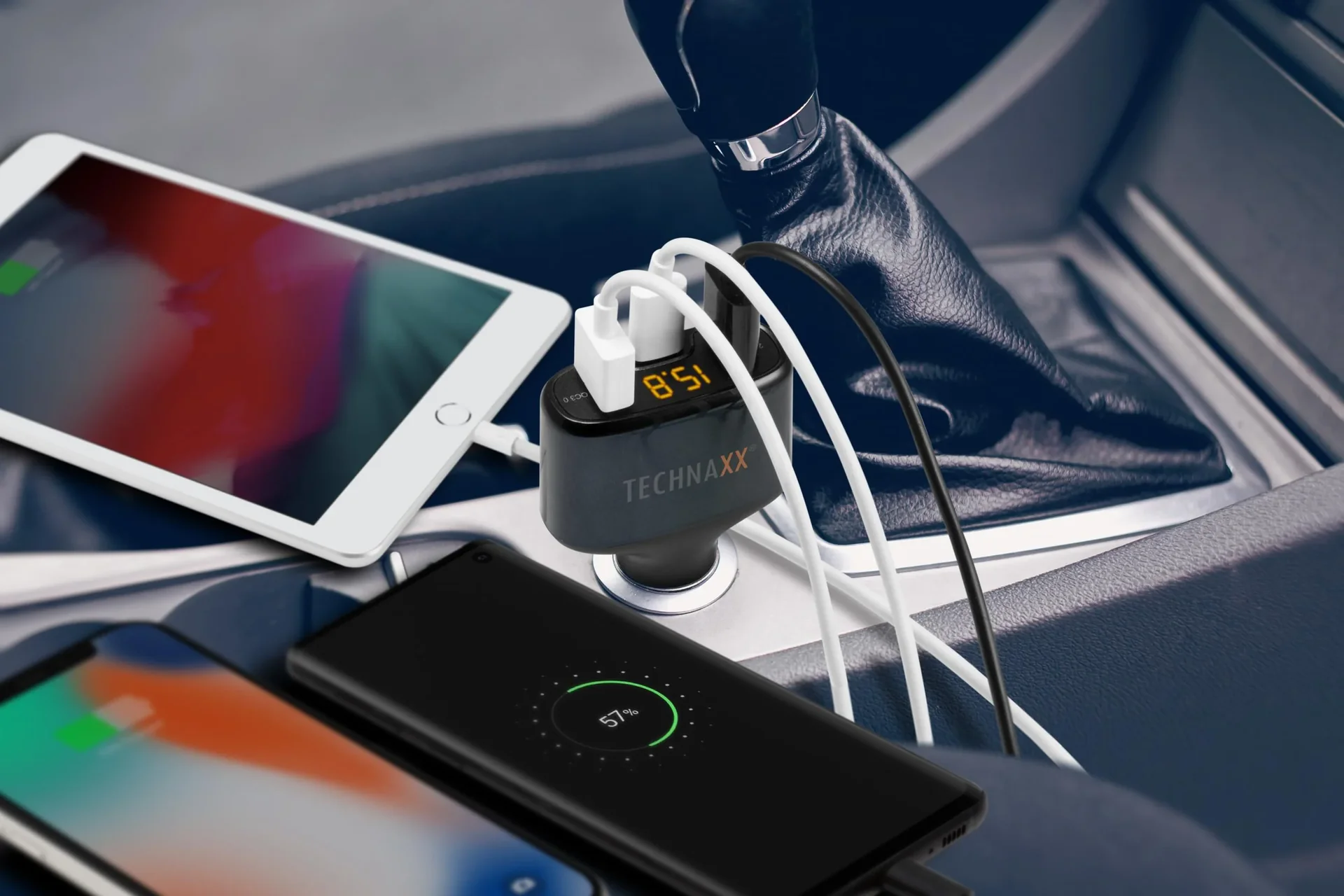 QC 3.0 & USB-C KFZ-Ladeadapter TE18 - 1