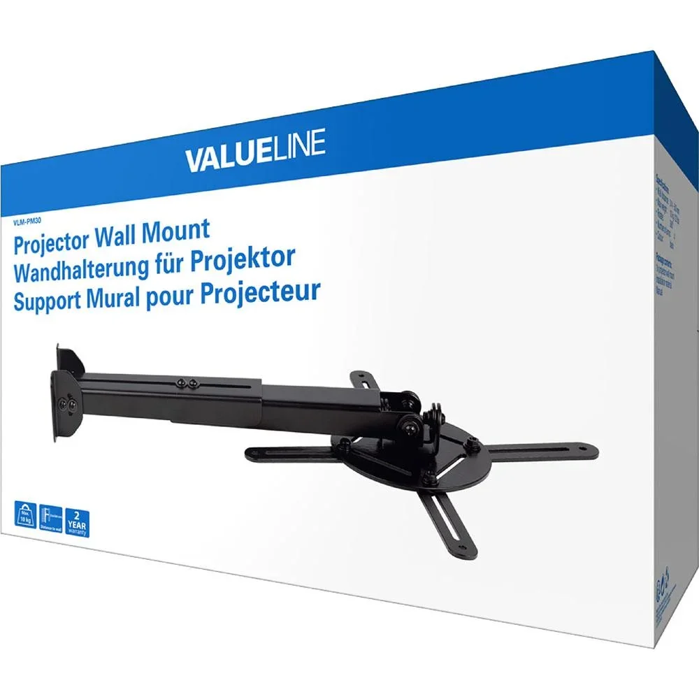 Wandhalterung für Projektor vollbeweglich 10 kg Schwarz - 1