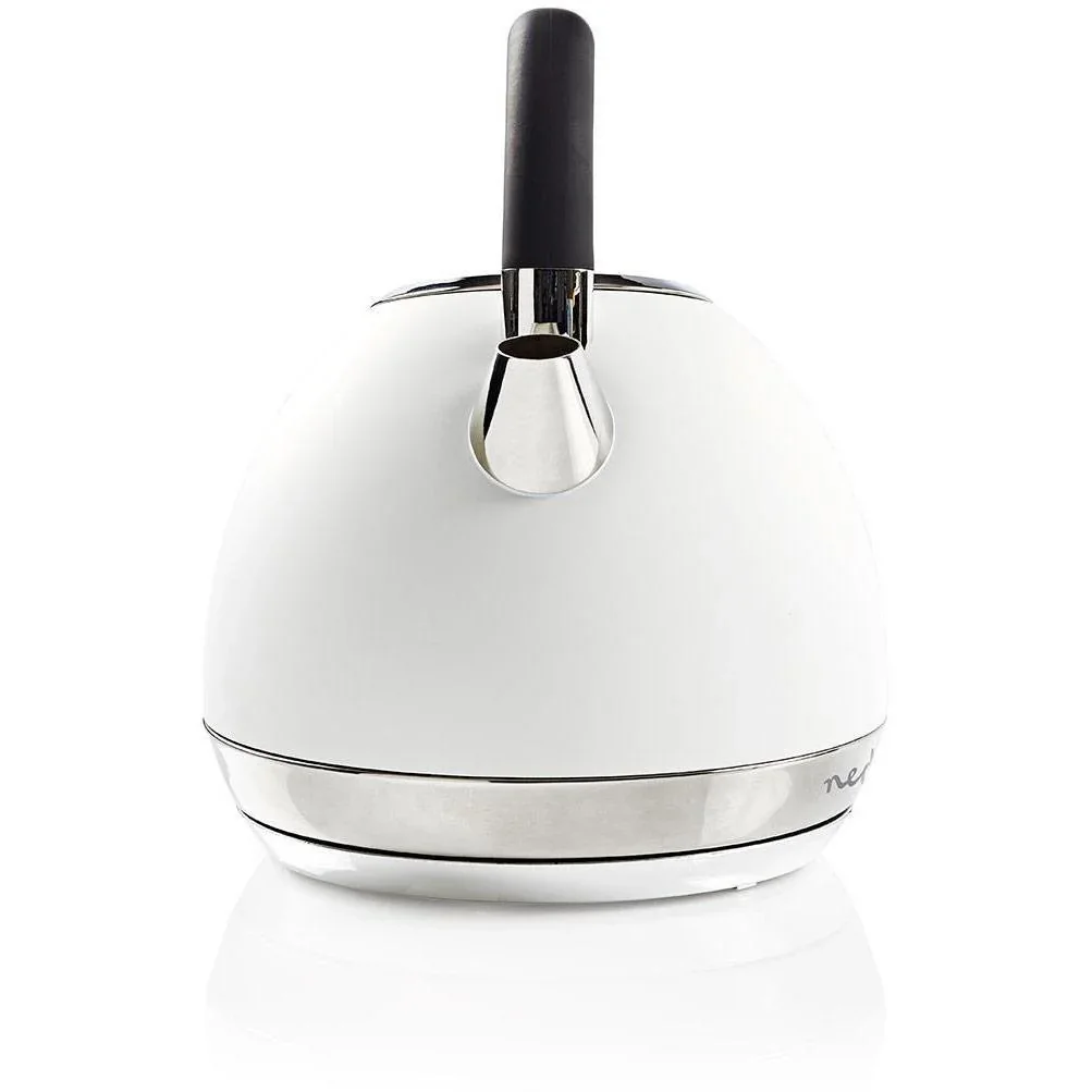 Nedis Wasserkocher - 2200W - 1.8L - Soft-Touch - Weiß - 360-Grad-Drehung - Kochtrockenschutz - 3