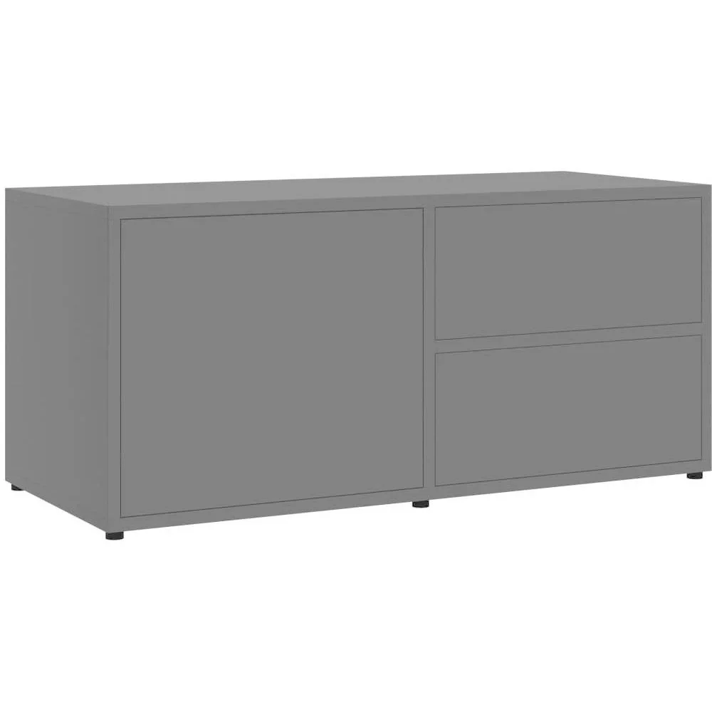 TV-Schrank 80x34x36 cm Spanplatte grau - 0