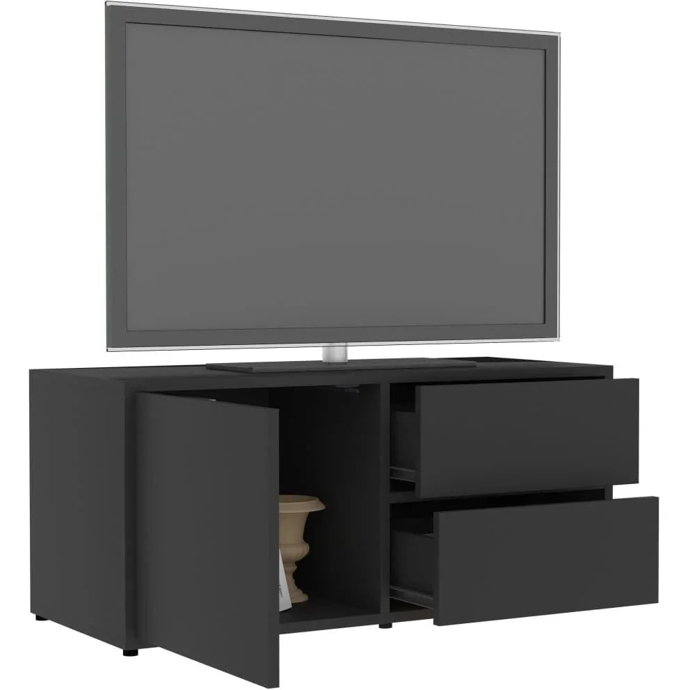 TV-Schrank 80x34x36 cm Spanplatte grau - 4