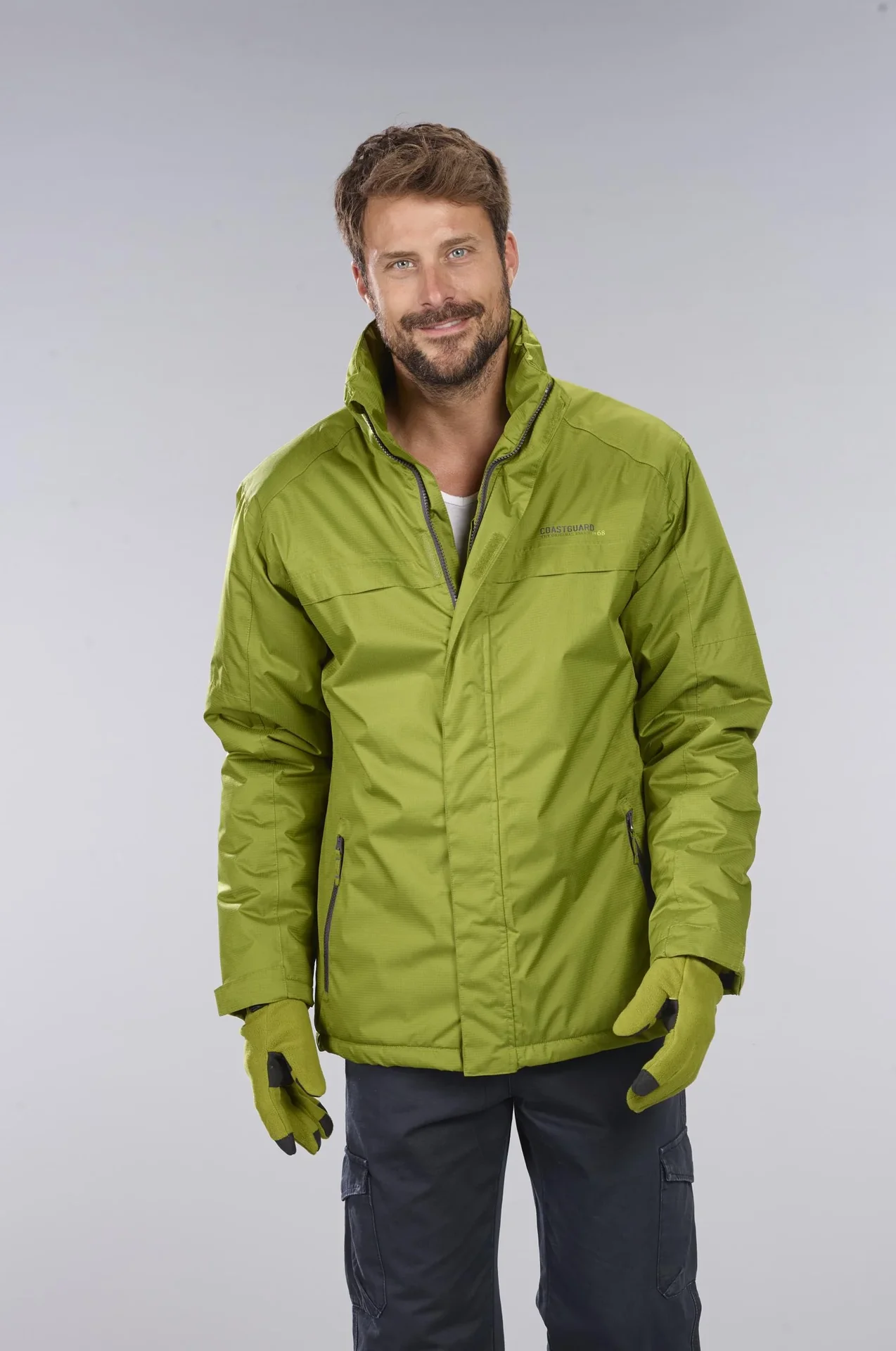 Funktionsjacke Farbe grün, atmungsaktiv, winddicht und wasserabweisend, Gr.M - 0