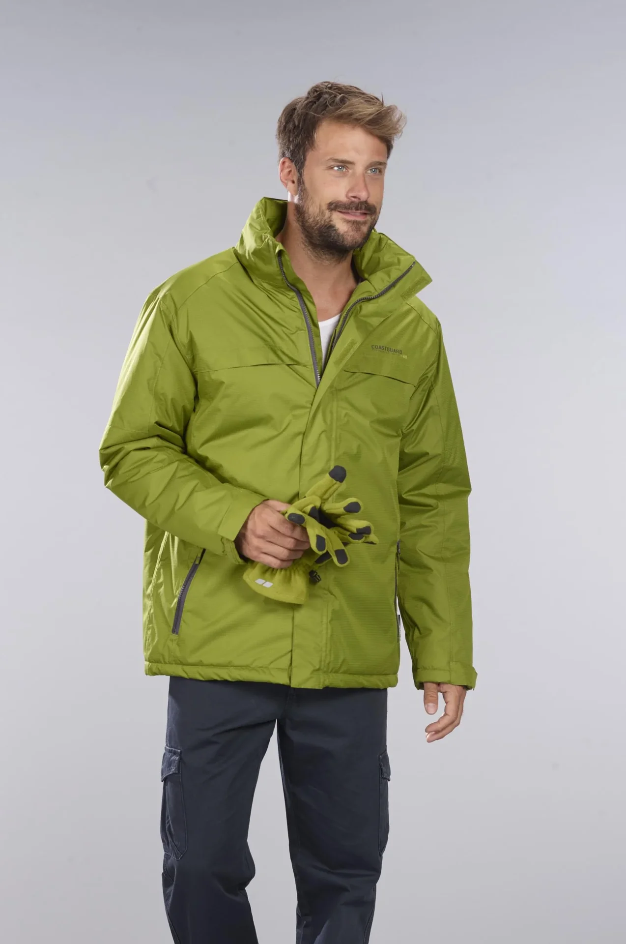 Funktionsjacke Farbe grün, atmungsaktiv, winddicht und wasserabweisend, Gr.M - 2