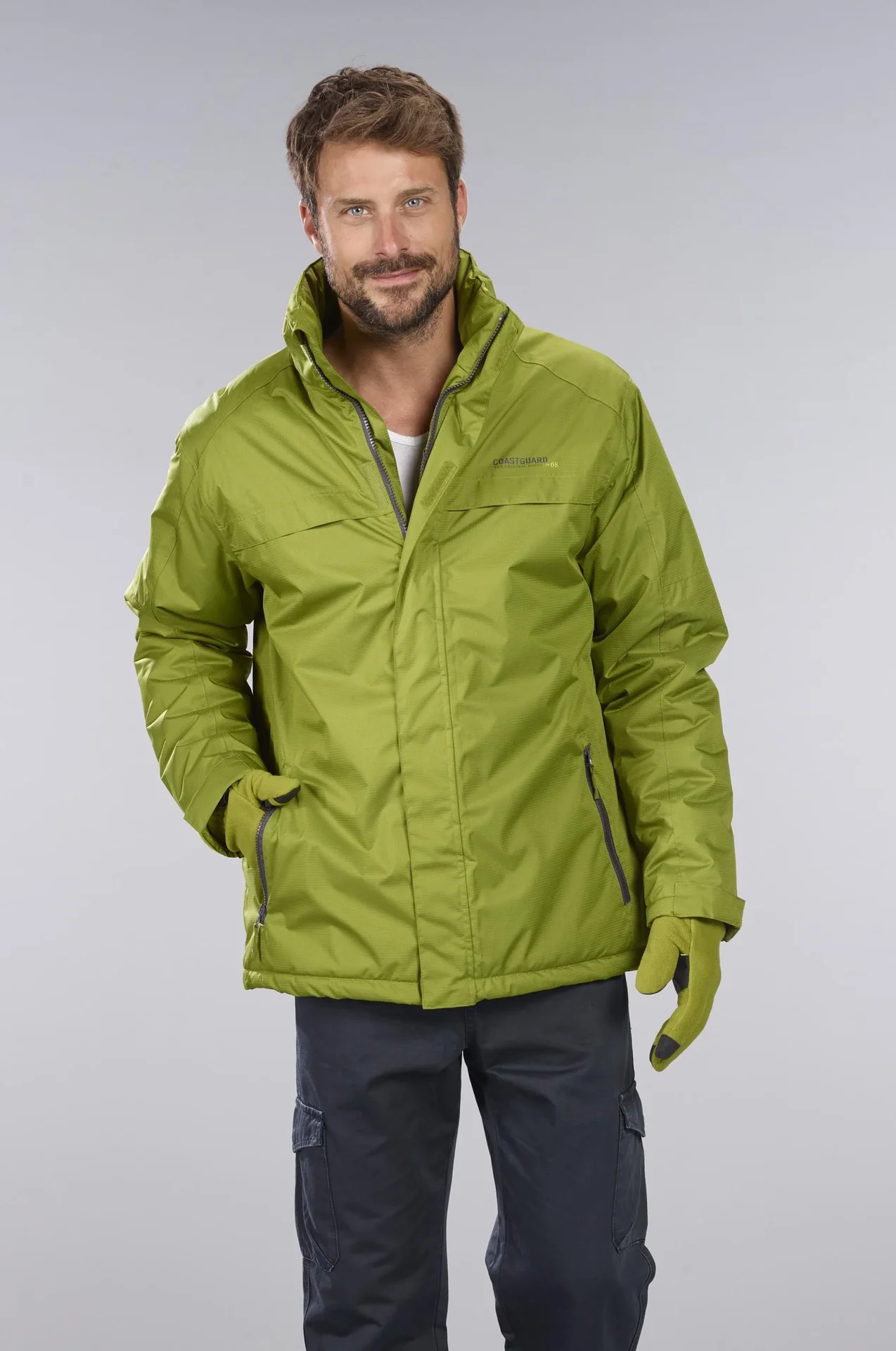 Funktionsjacke Farbe grün, atmungsaktiv, winddicht und wasserabweisend, Gr.M - 5