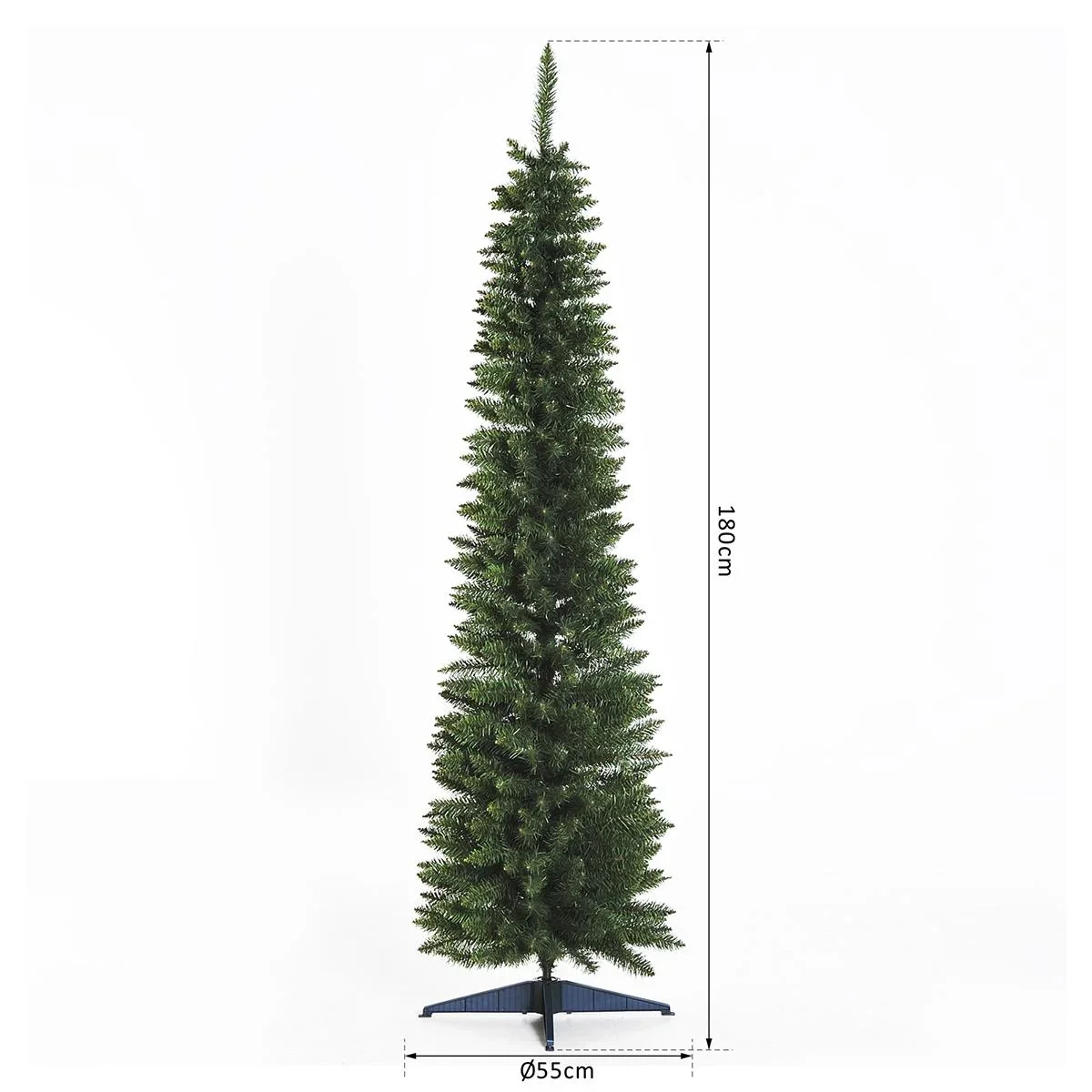 Weihnachtsbaum mit Kunststoffständer grün - 1