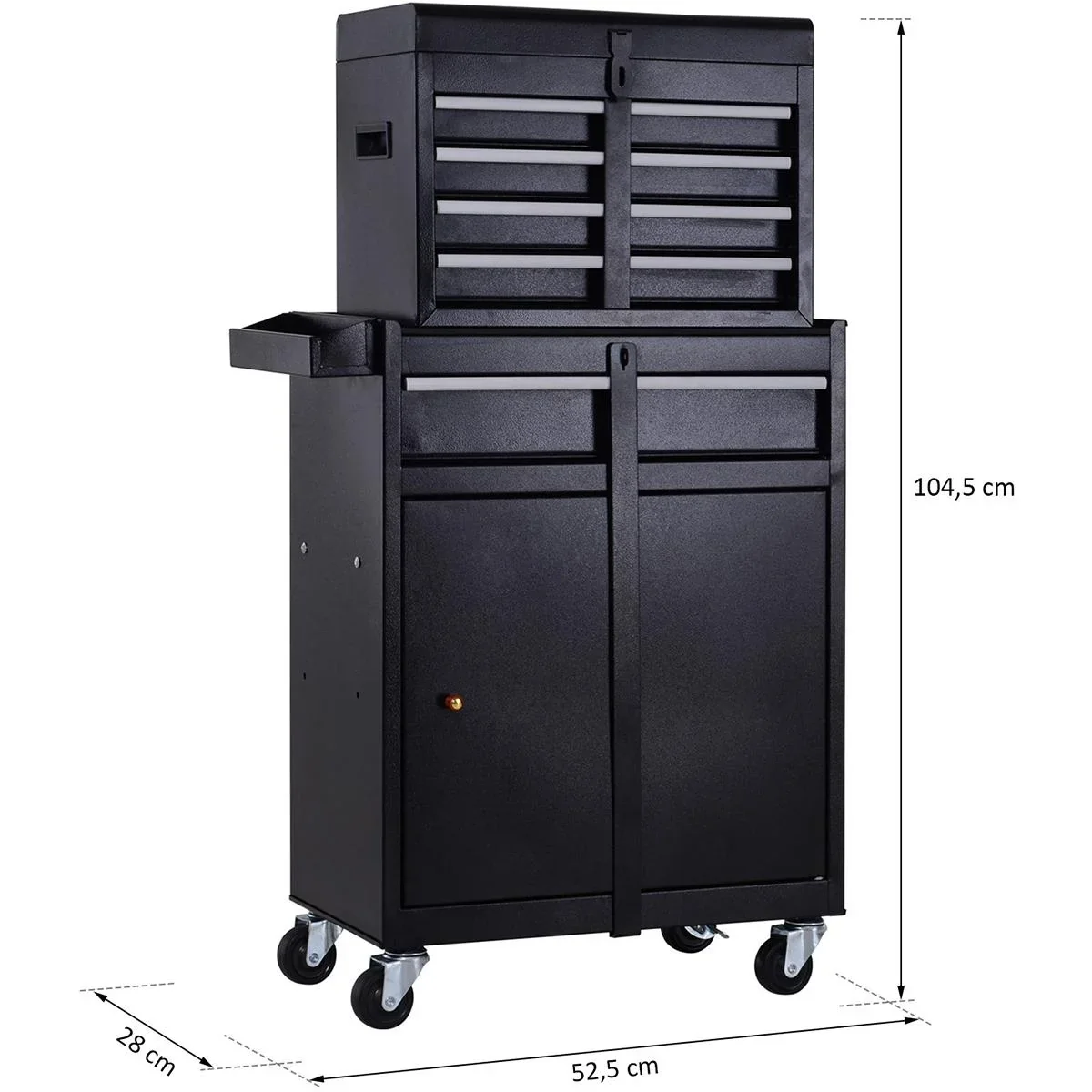 Mobiler Werkstattwagen schwarz - 7