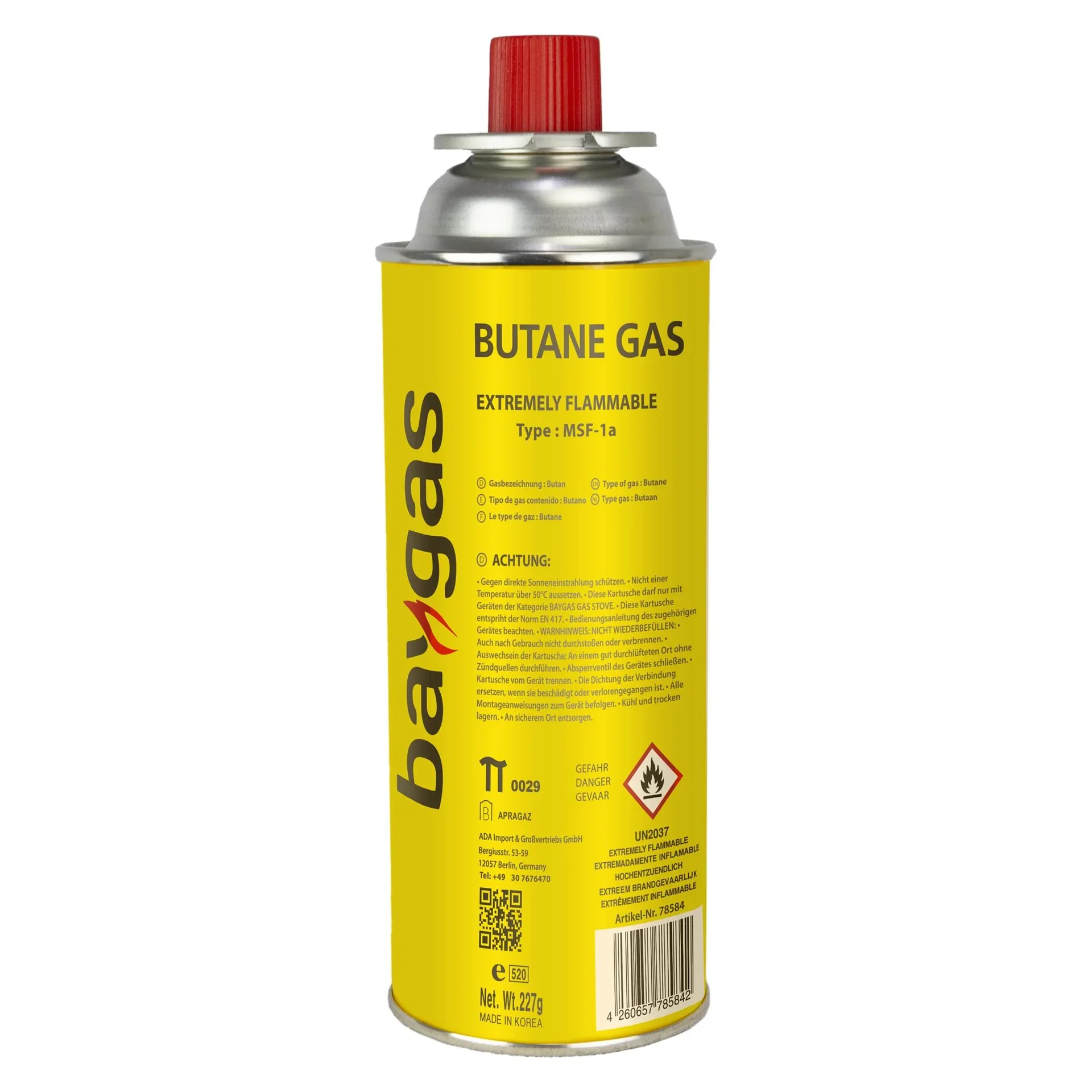 6 x 227g Butangas Baygas - 0