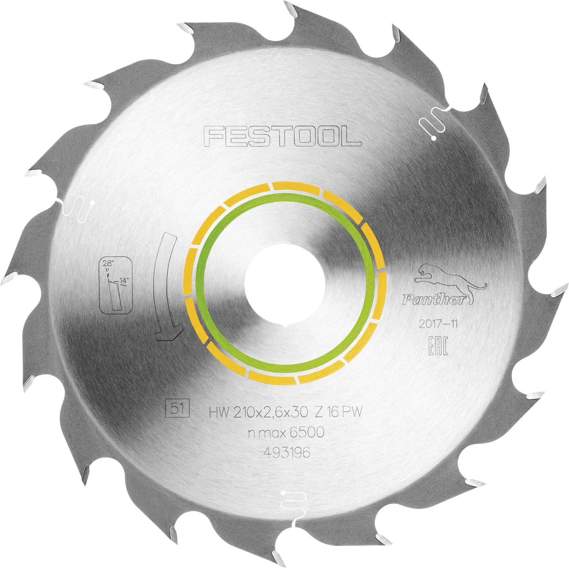 Panther-Sägeblatt HW 210 x 2,6 x 30 PW16 - 1