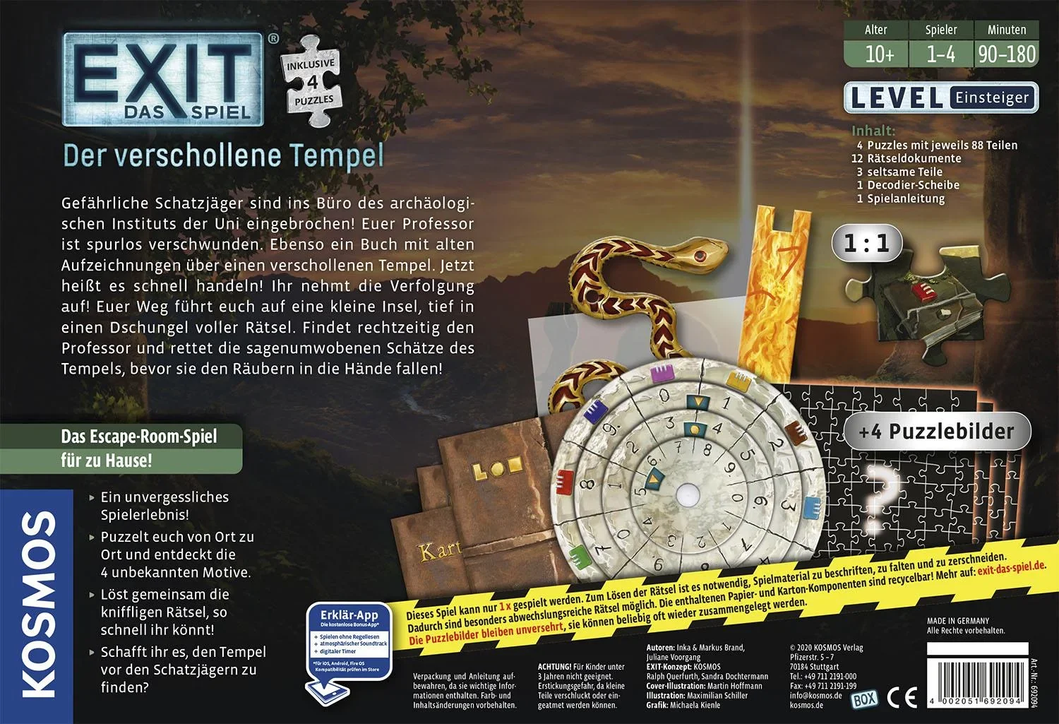 EXIT-Das Spiel + Puzzle - Der verschollene Tempel - 1