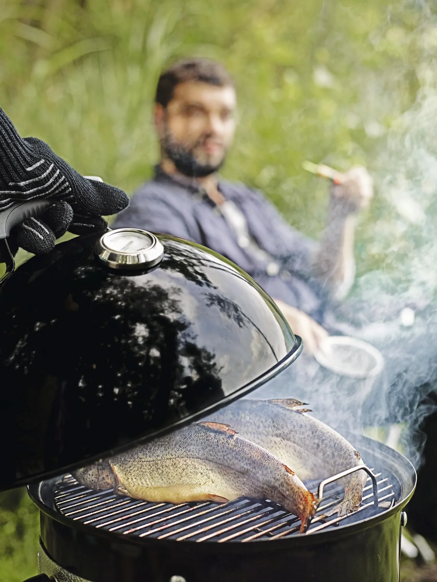 Holzkohlegrill Smokey Mountain Cooker, 57 cm, Black - 3