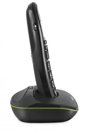 Analoges DECT-Telefon PhoneEasy 100w schwarz mit Telefonbuch bis zu 20 Einträgen - 1