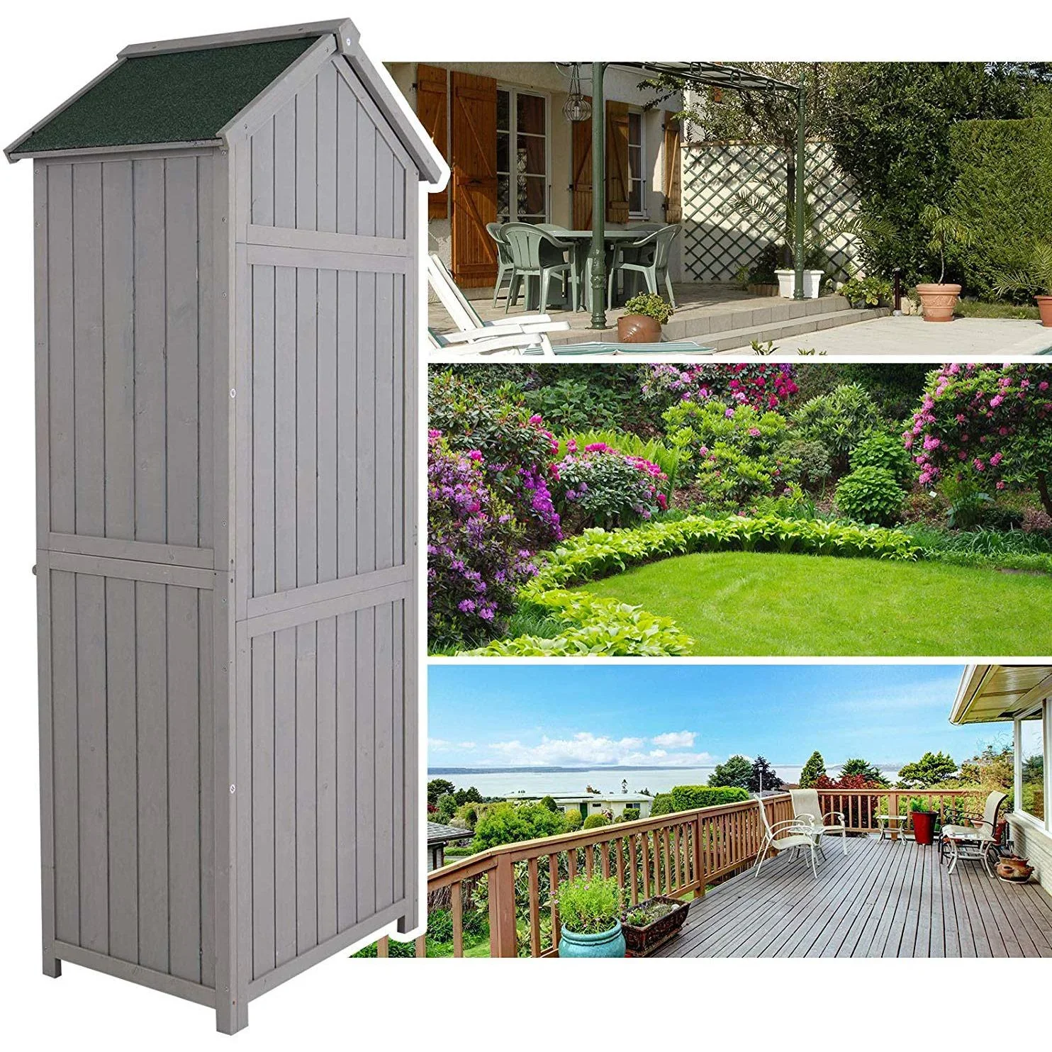 Gerätehaus mit Regalböden - 3