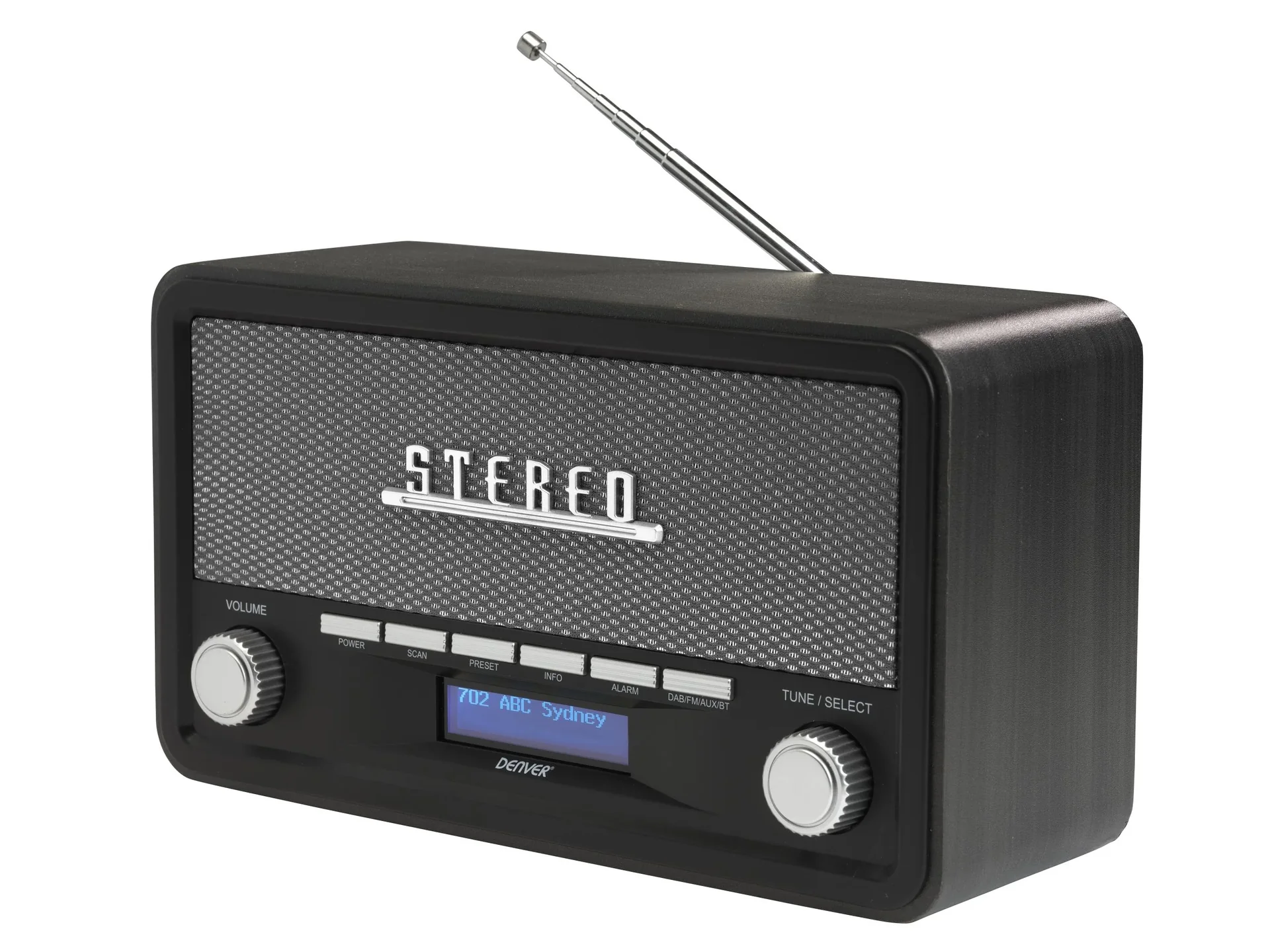 DAB+ Retro Radio mit Bluetooth, Uhr und Wecker - 3