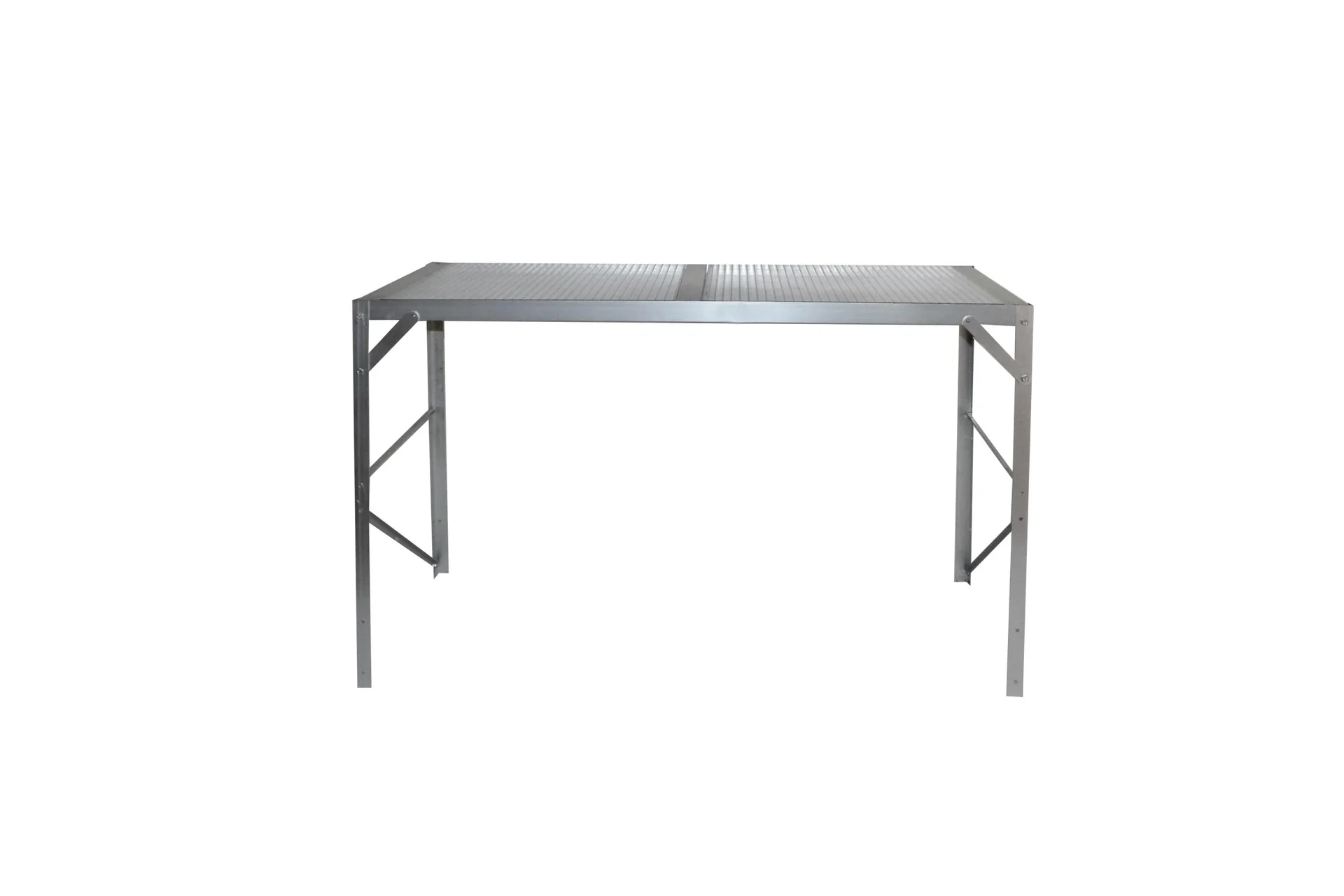 Alutisch, Farbe 1 Ablage, Farbe HKP, Farbe alu - 0