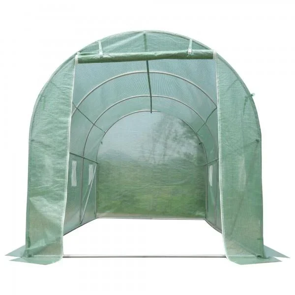 Gewächshaus Treibhaus 8m² mit Fenster - 0