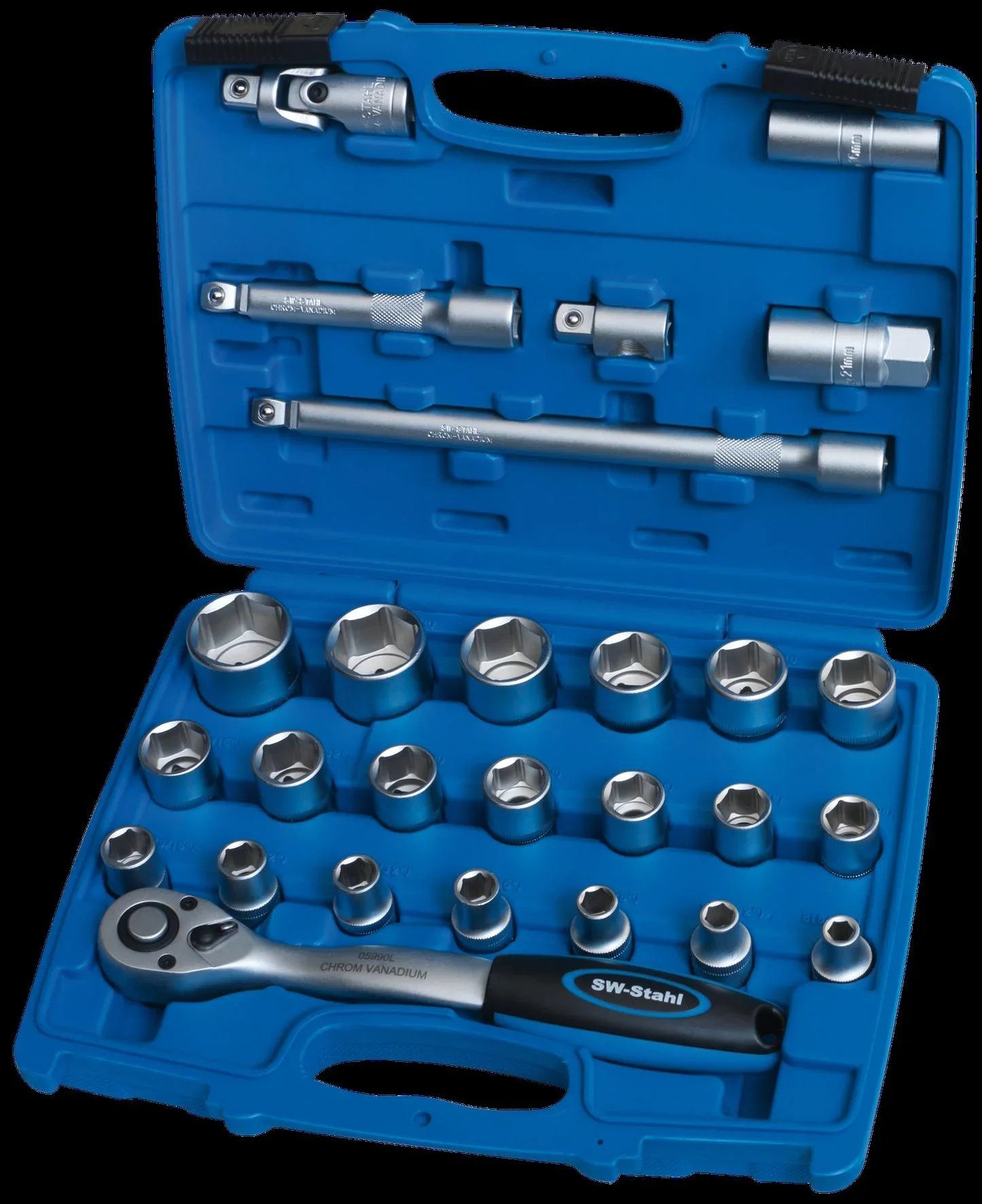 Steckschlüsselsatz 1/2", 27 - teilig - 0