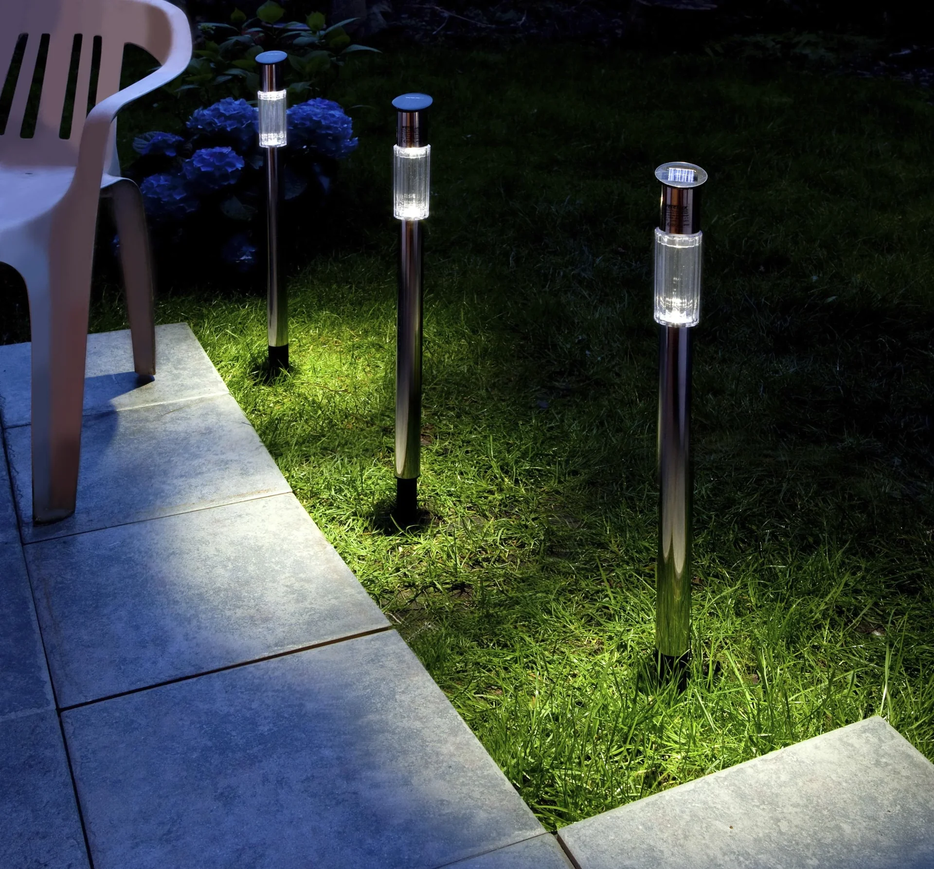 Solar Gartenleuchten 3er Set - 0