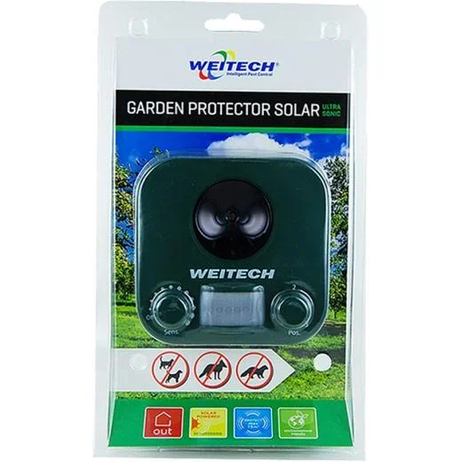 Weitech Garden Protector Solar - hält Hunde, Katzen, Füchse, Kaninchen, Wiesel, Reiher etc. von Ihrem Garten fern! - 0