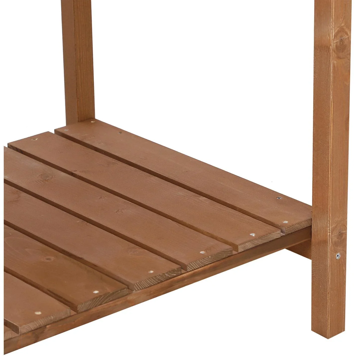 Pflanztisch Hochbeet Blumenkasten Anzuchttisch 8 Fächer mit Abfluss Ablage Tanne Massivholz 120 x 60 x 22 cm - 0