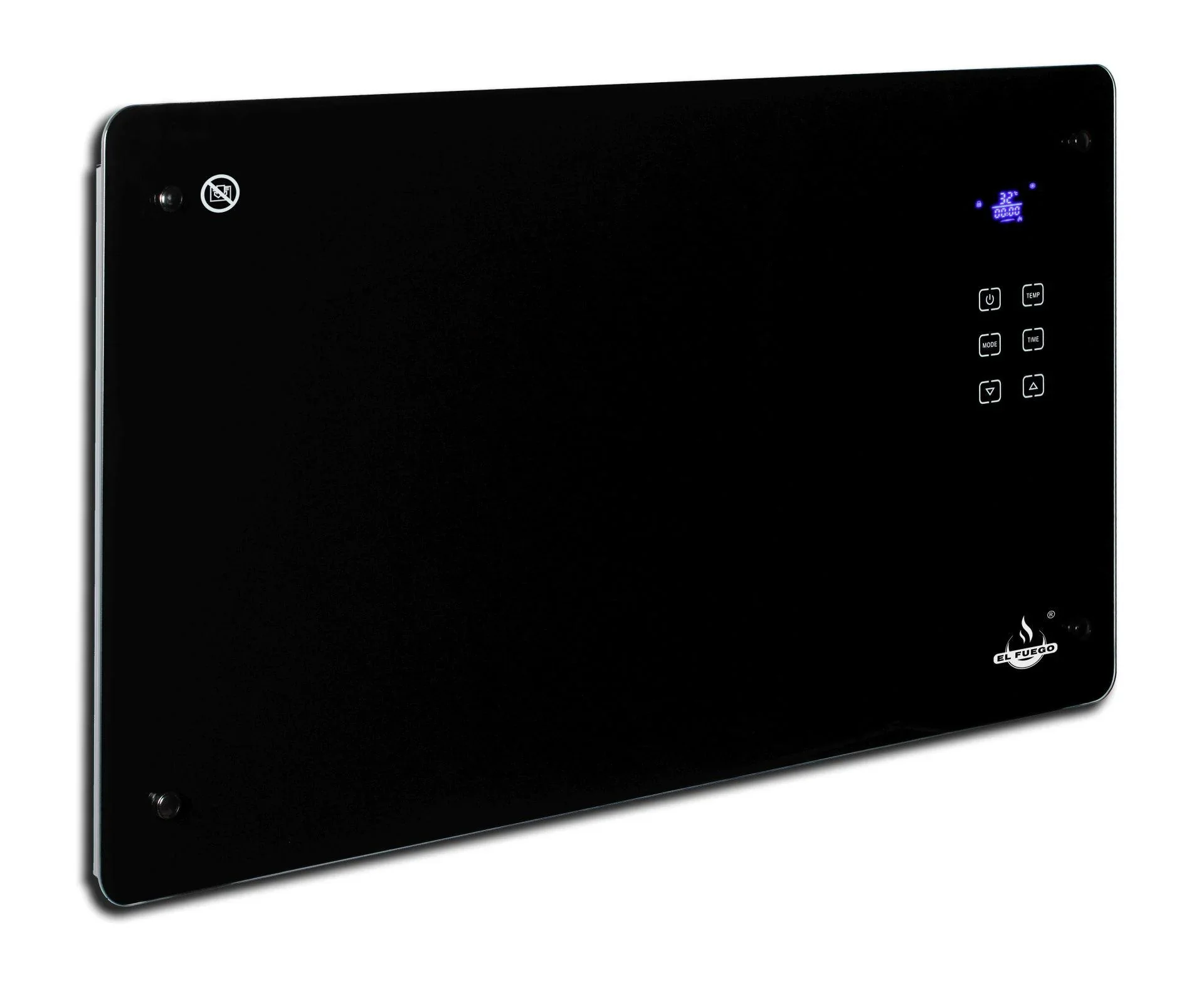 Glaskonvektor,schwarz, 2000 W - 1