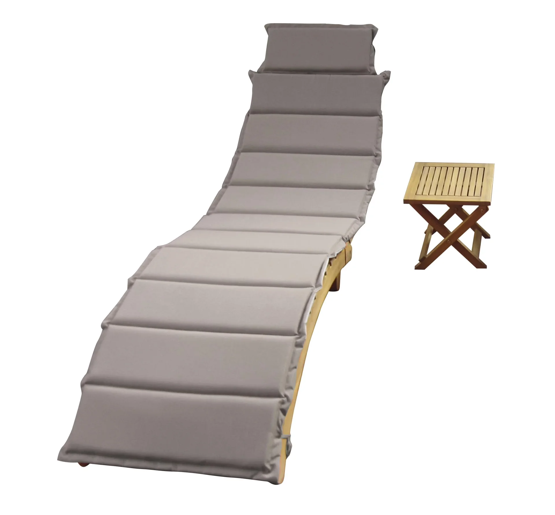 Sonnenliege + Tisch Catania terracotta/taupe - 4