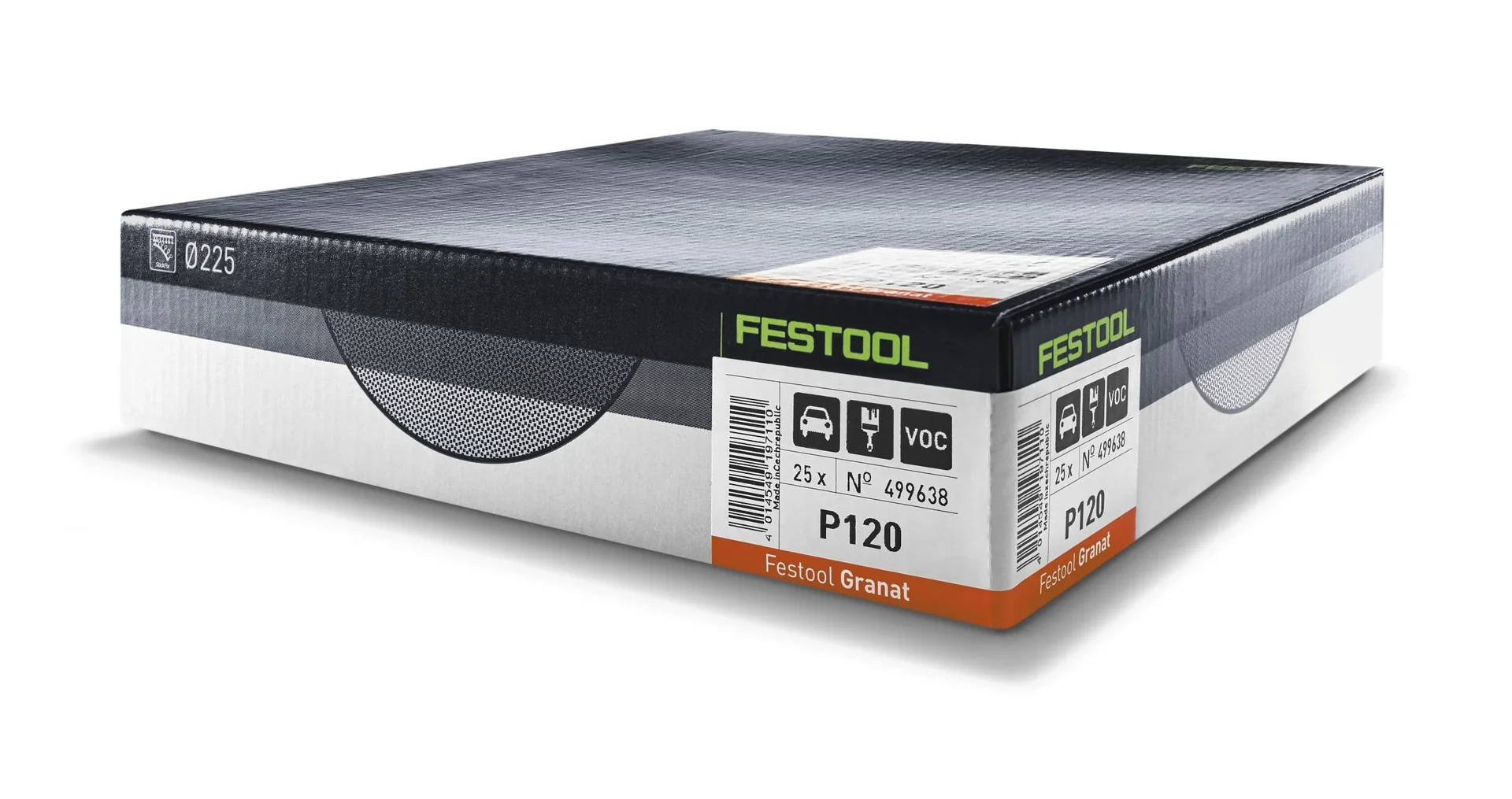 Schleifscheiben STF D225/8 P120 Granat, 25 Stück - 0