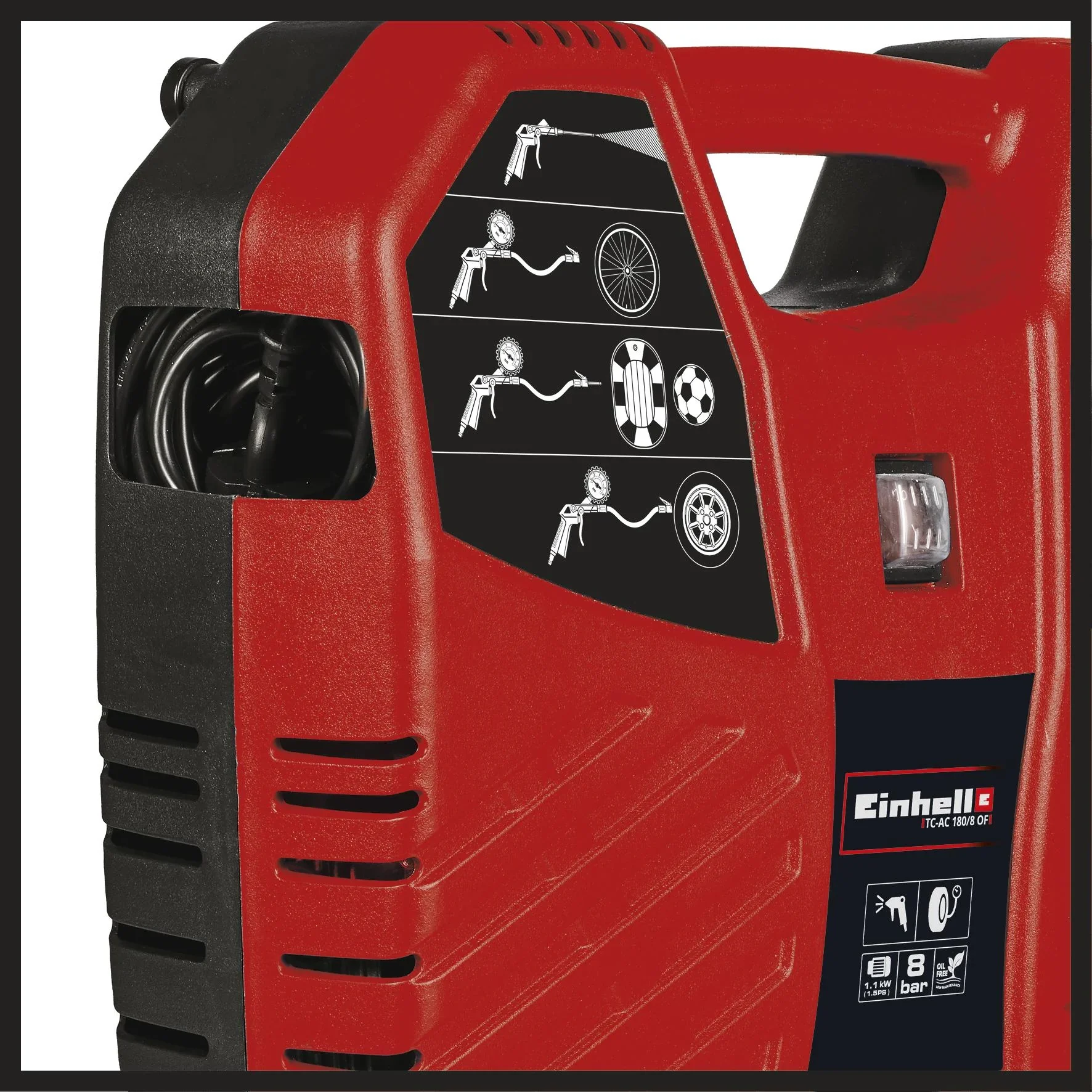 Koffer-Kompressor TC-AC 180/8 OF - 2