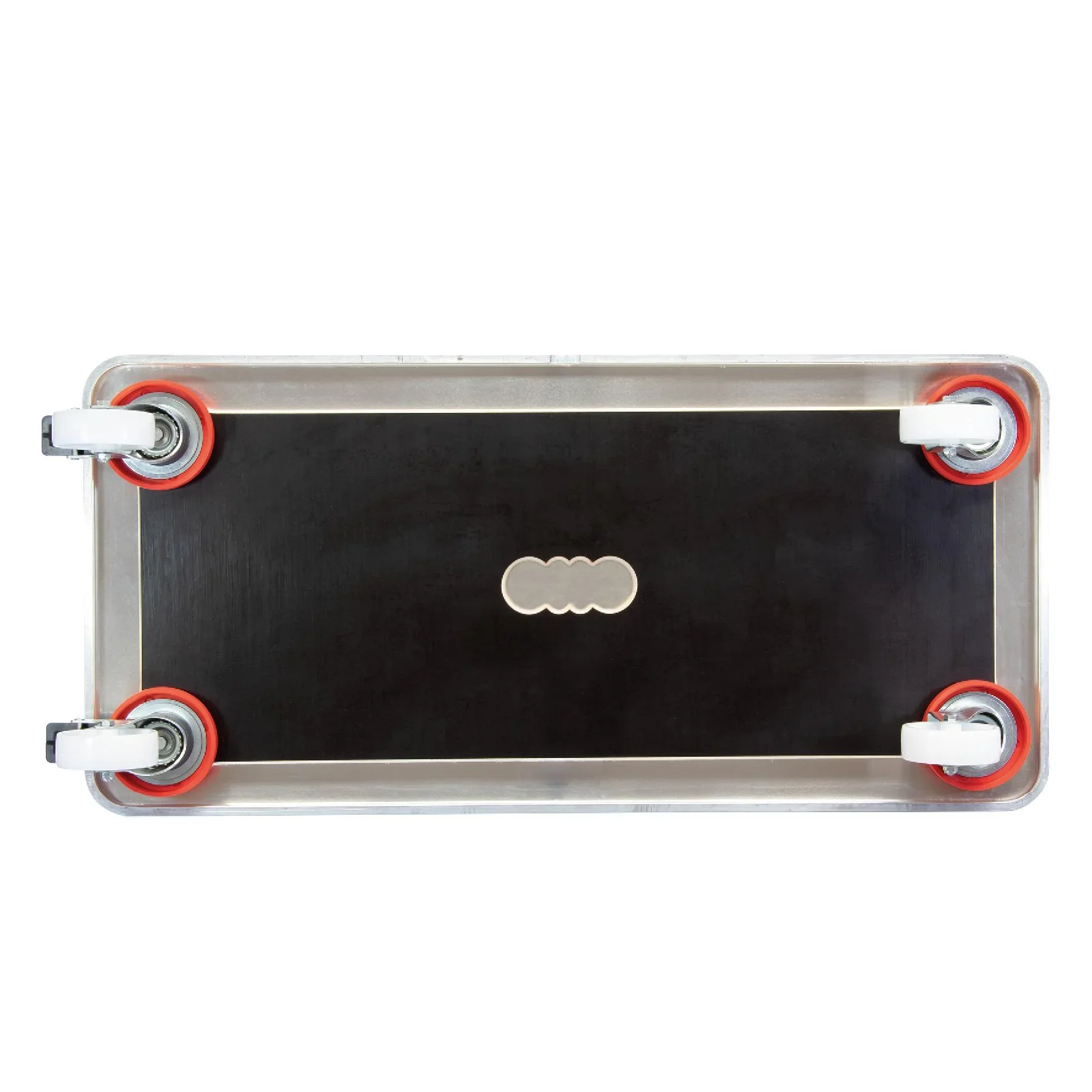 Transporthilfe MM 1365, 71 x 31 x 12,5 cm, harte Rollen Ø 75 mm, Gleitlager, 2 Bremsen, Platte FSC®, Tragkraft 200 kg - 2