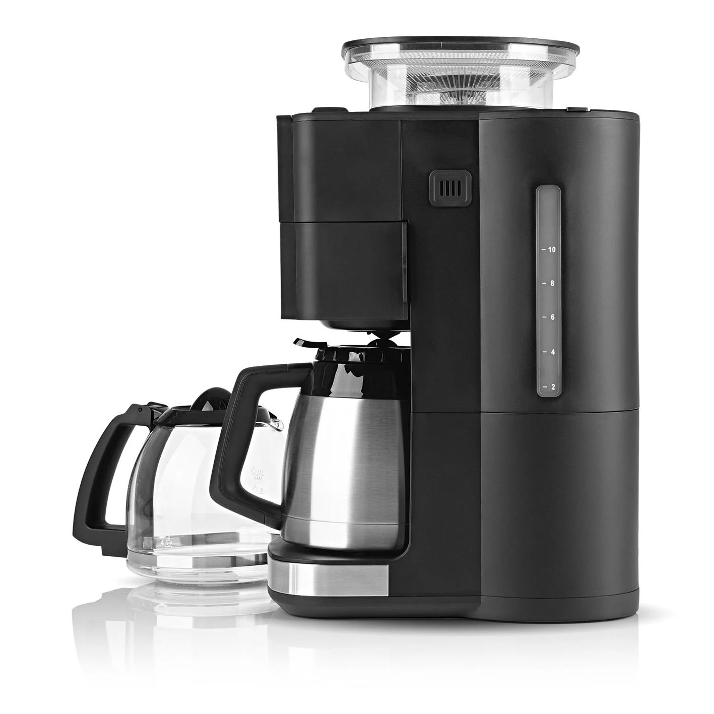Kaffeemaschine mit Kegel-Mahlwerk "Fresh-Aroma-Perfect III Duo" mit 1,25 l Glaskanne und 1,25 l Thermokanne - 7