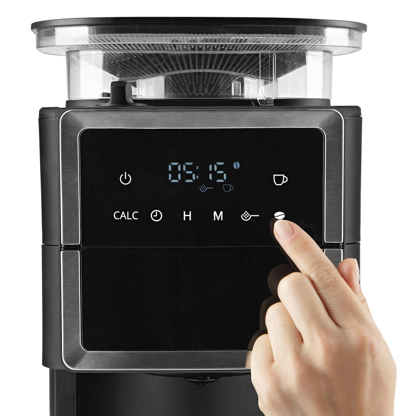 Kaffeemaschine mit Kegel-Mahlwerk "Fresh-Aroma-Perfect III Duo" mit 1,25 l Glaskanne und 1,25 l Thermokanne - 9