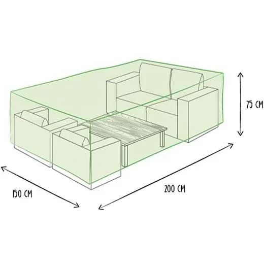 Schutzhülle für Lounge-Set S - 200 x 150 x 75 cm - 0