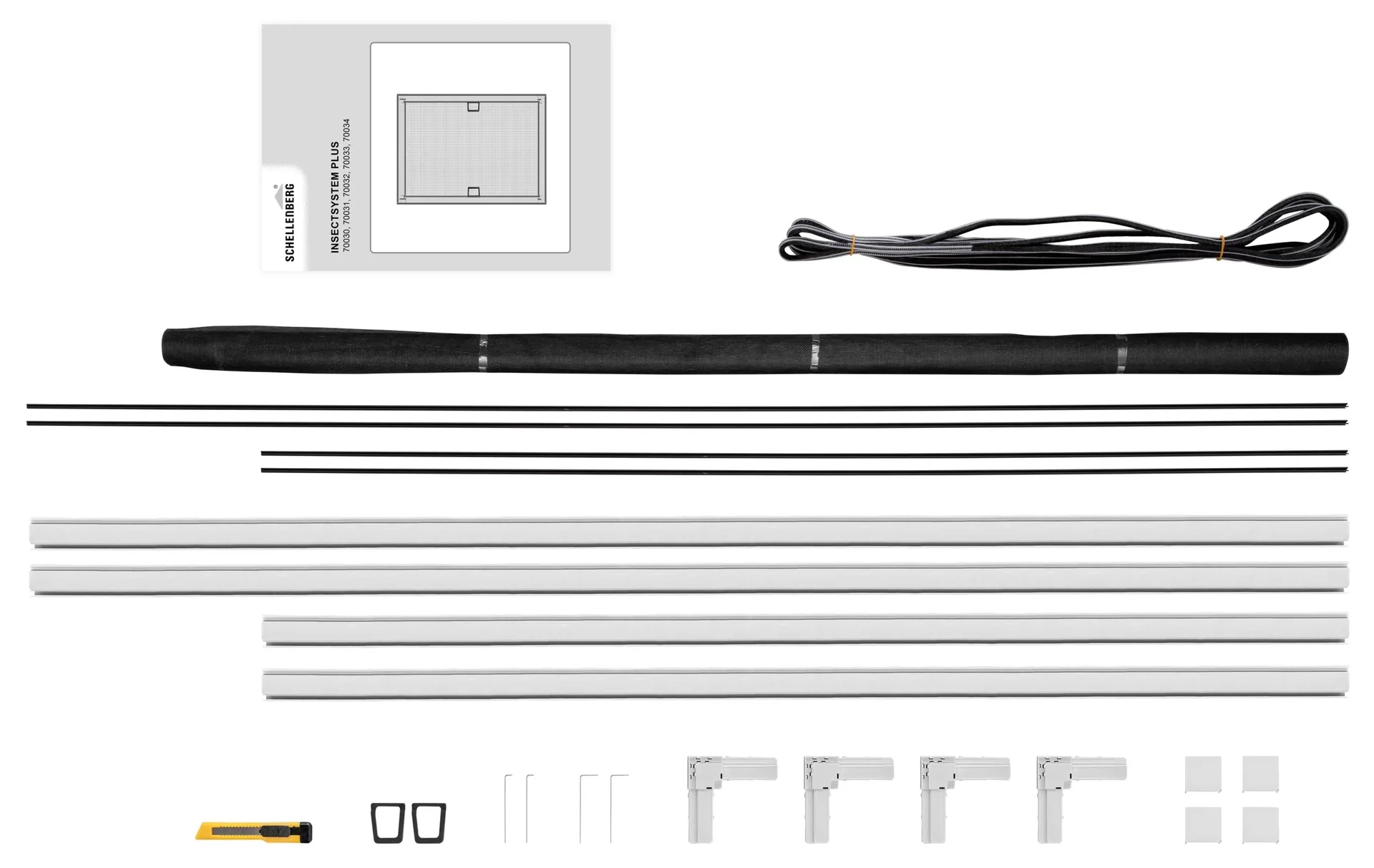 Insektenschutzfenster PLUS mit Alurahmen, Farbe weiß, 130 x 150 cm - 3