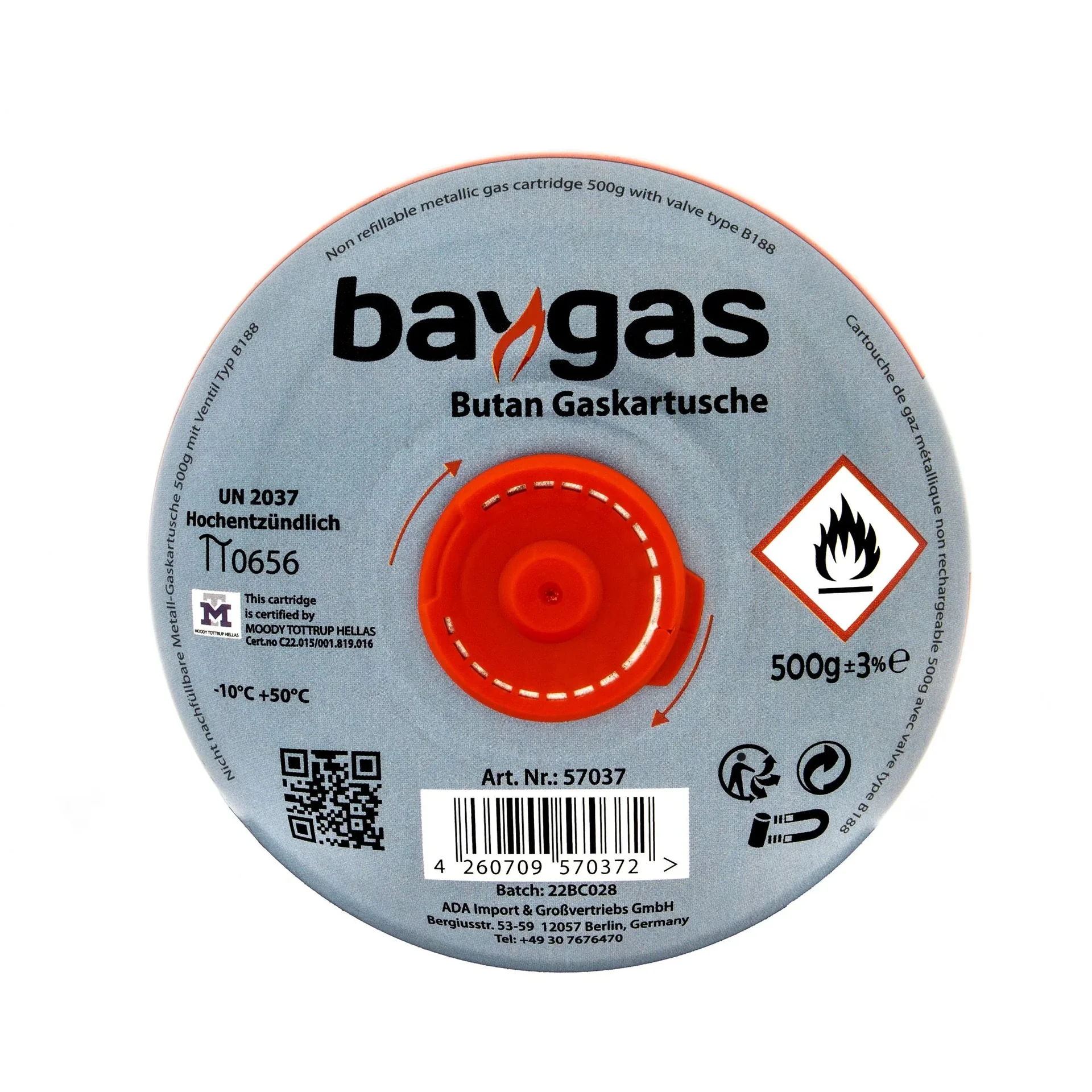 2 x 500g Butangas Baygas - 0