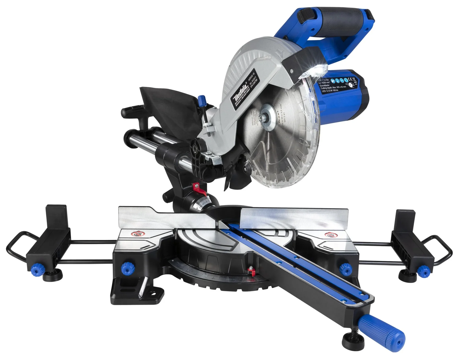 Akku Zug-Kapp-Gehrungssäge 18 Volt Li-Ion AZKGS18 (ohne Akku und Ladegerät) - 5