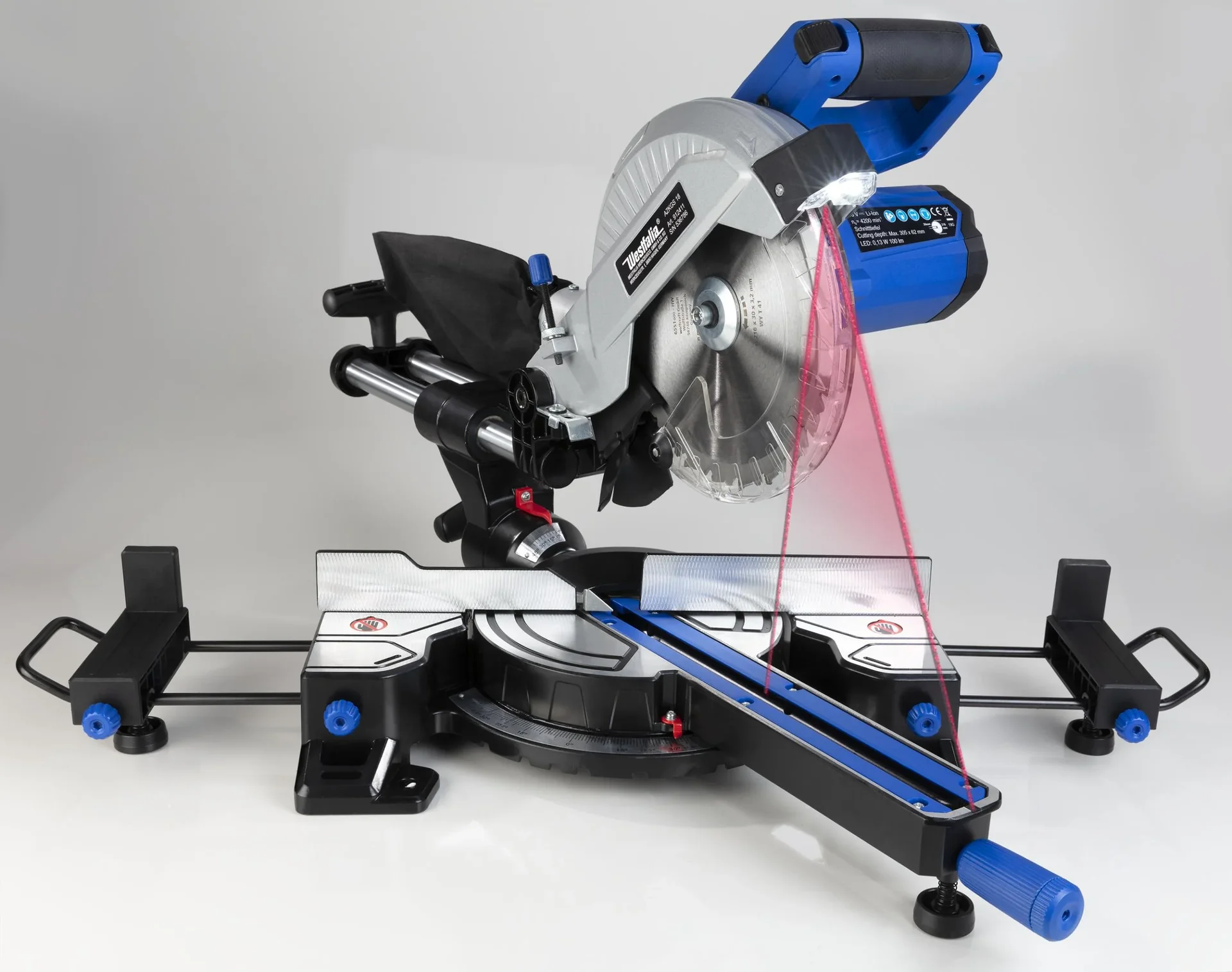 Akku Zug-Kapp-Gehrungssäge 18 Volt Li-Ion AZKGS18 (ohne Akku und Ladegerät) - 7