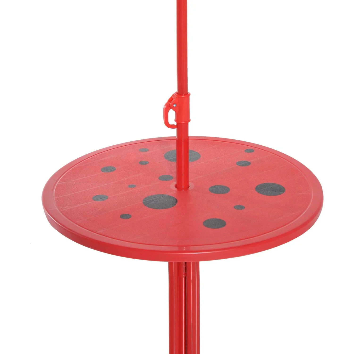 3-tlg, Kindersitzgruppe Sitzgarnitur für Kinder Kindermöbel 1 Sonnenschirm + 1 Tisch + 2 Kinderstühle klappbar Rot - 0