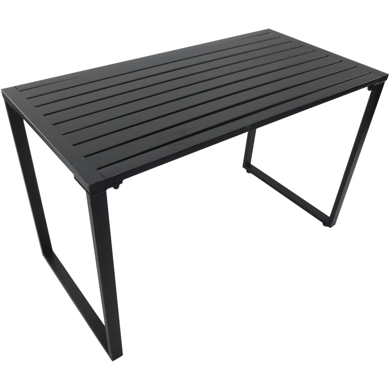 Bierzeltgarnitur Festgarnitur 3 tlg, Sitzgruppe 1 x Tisch 2 x Sitzbank Metall Schwarz 110 x 55 x 70 cm - 3